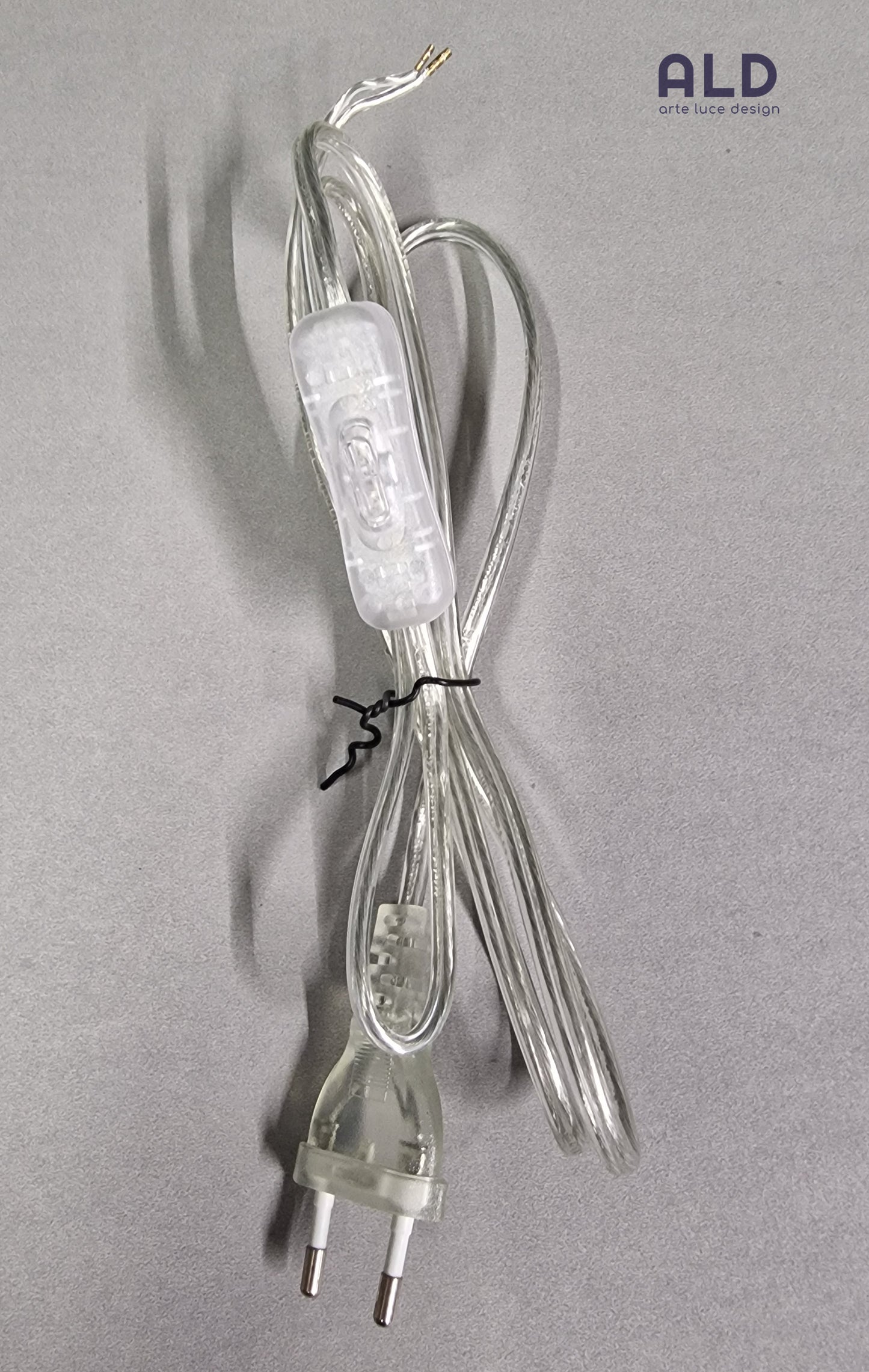 Cablaggio lumetti pulsante on off cavo 1,5mt trasparente lumi lampade comodino