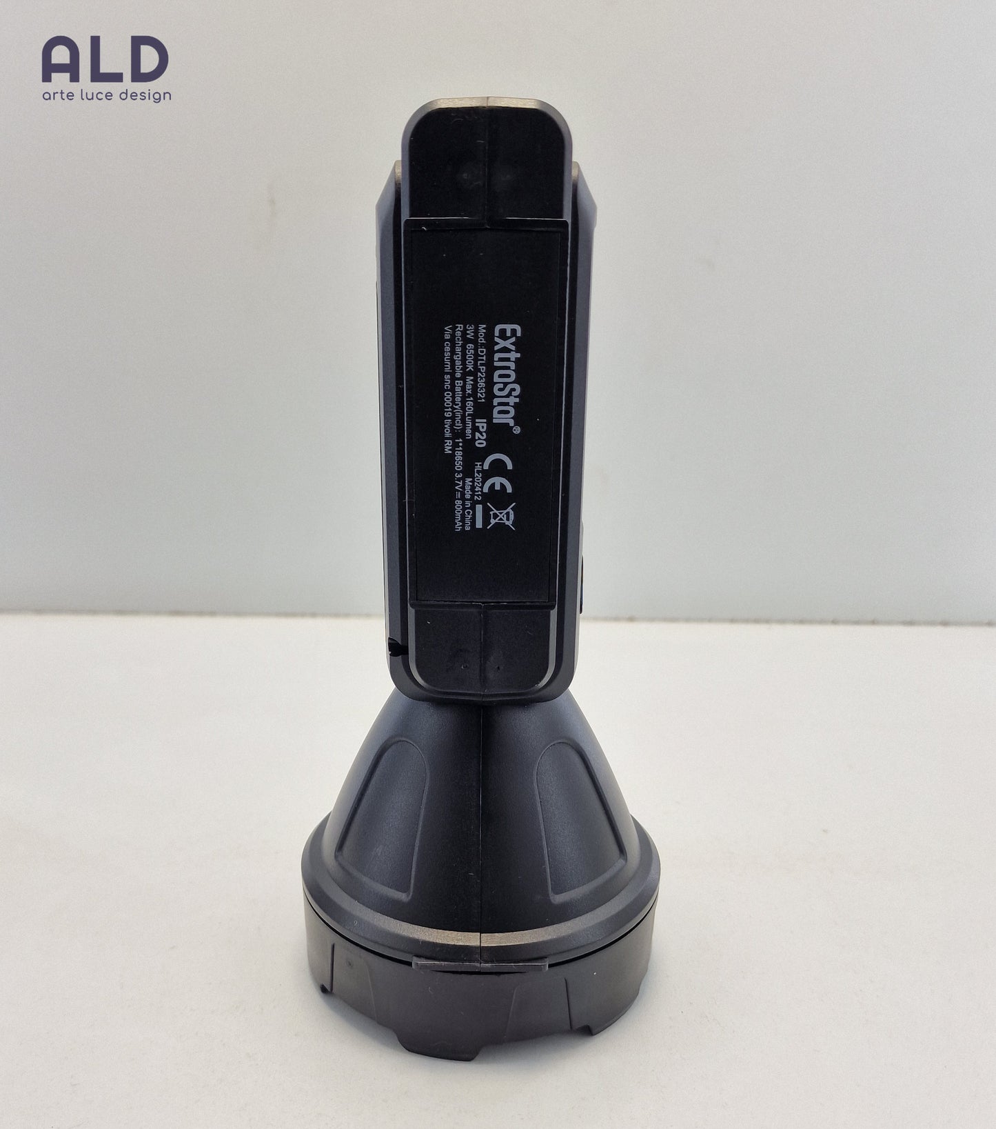 Lampada portatile ricaricabile torcia da campeggio caccia doppio LED 3W 6500k