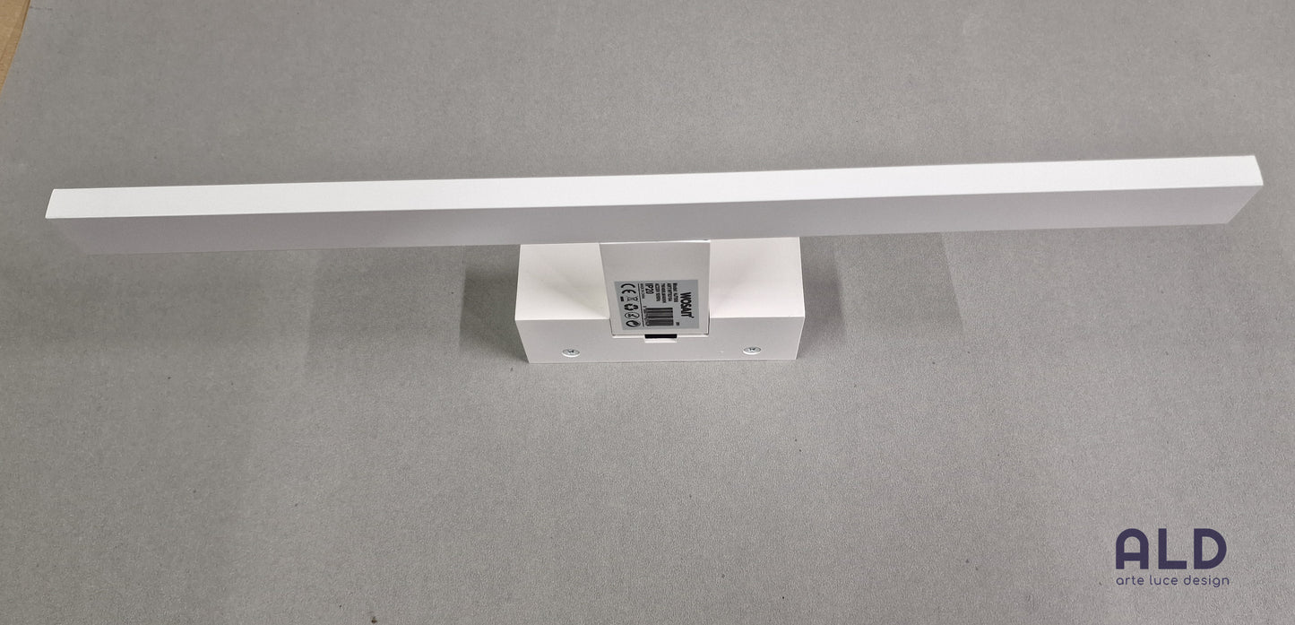 Lampada led da specchio alluminio bianco applique da bagno spot per interno 7w