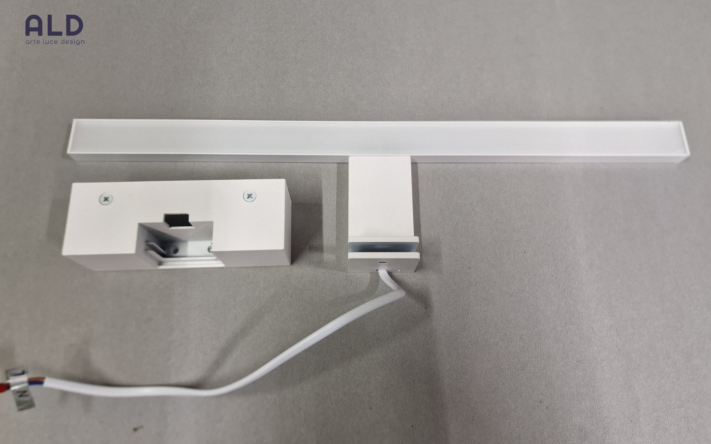 Lampada led da specchio alluminio bianco applique da bagno spot per interno 7w
