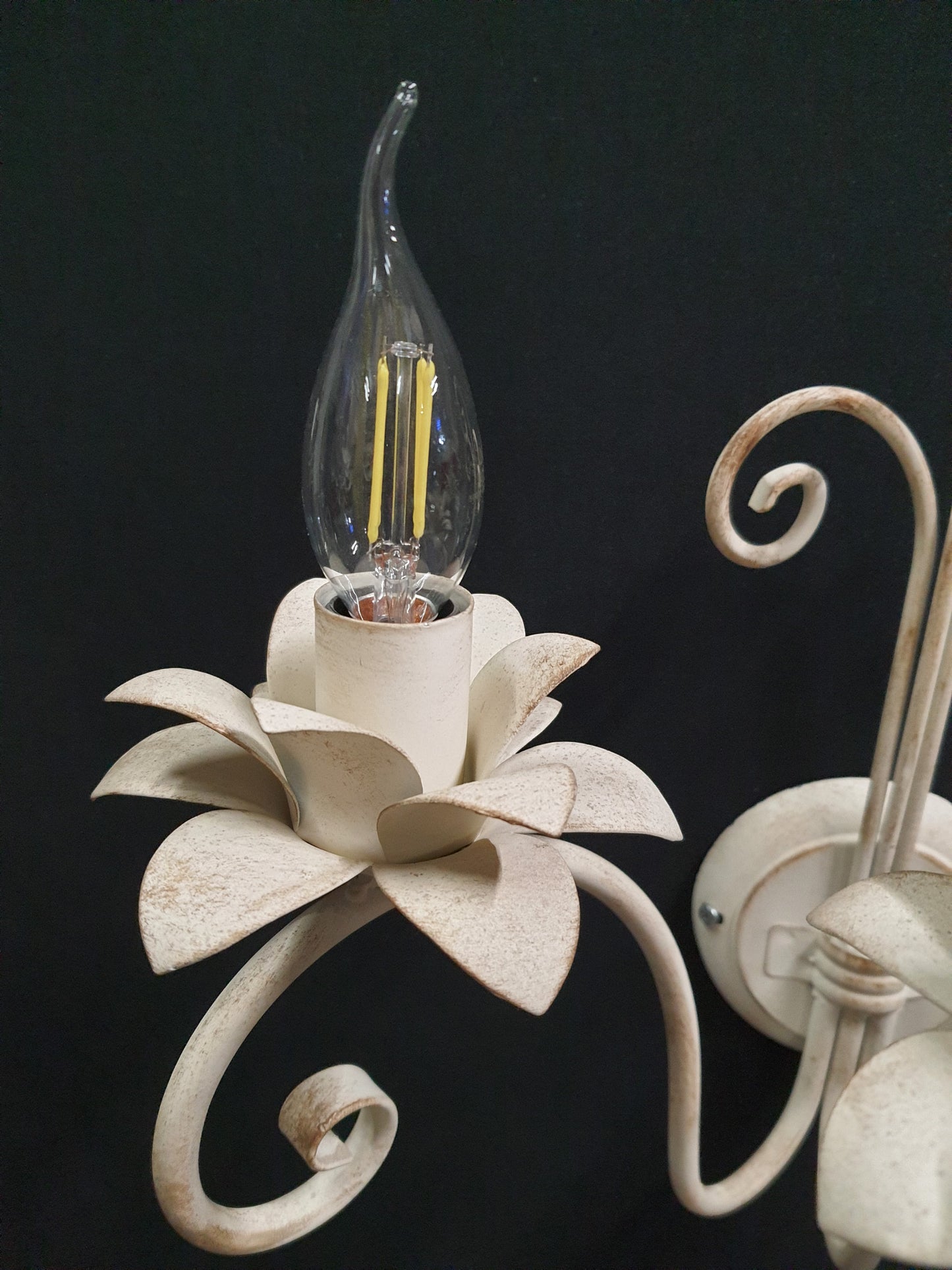 Applique da ingresso a 3 luci stile shabby chic lampada da parete classica e14