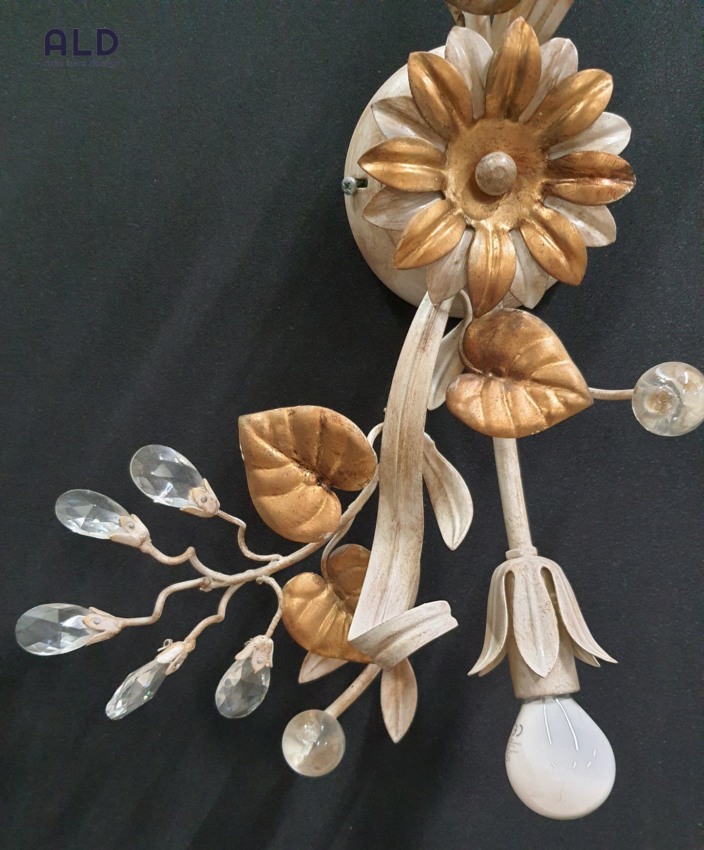 Plafoniera a 2 luci e14 stile fiorentino lampada classica da soffito o parete