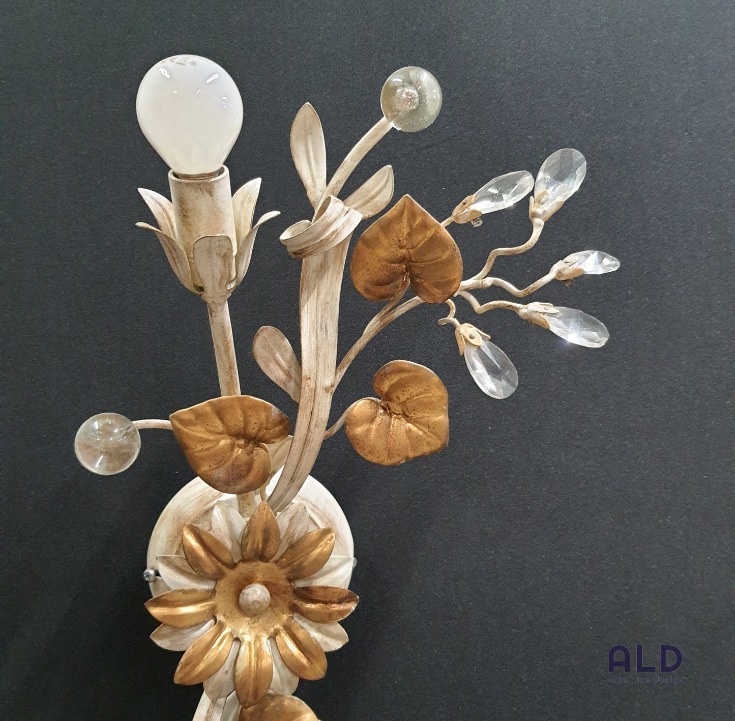 Plafoniera a 2 luci e14 stile fiorentino lampada classica da soffito o parete