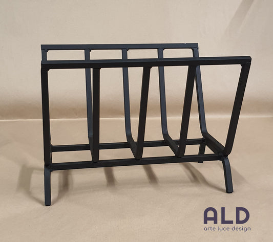 Brucialegna in ferro portalegna alto da camino caminetto braciere a 5 elementi