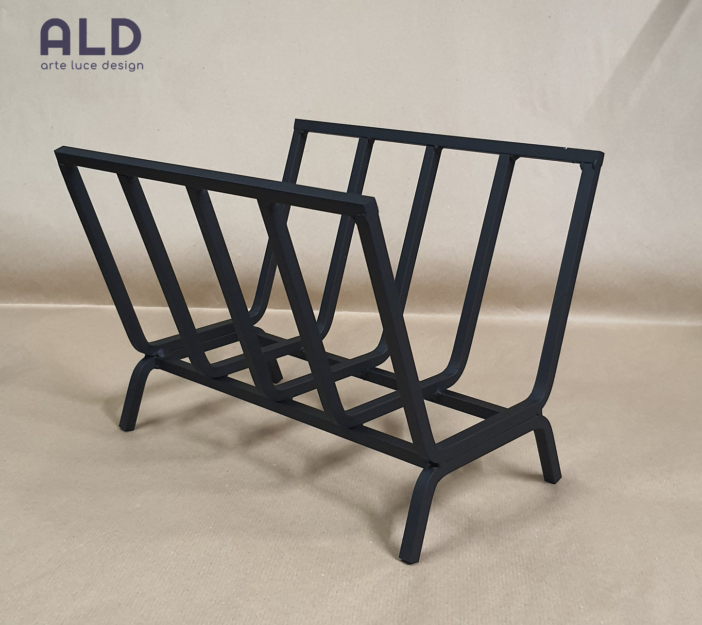 Brucialegna in ferro portalegna alto da camino caminetto braciere a 5 elementi