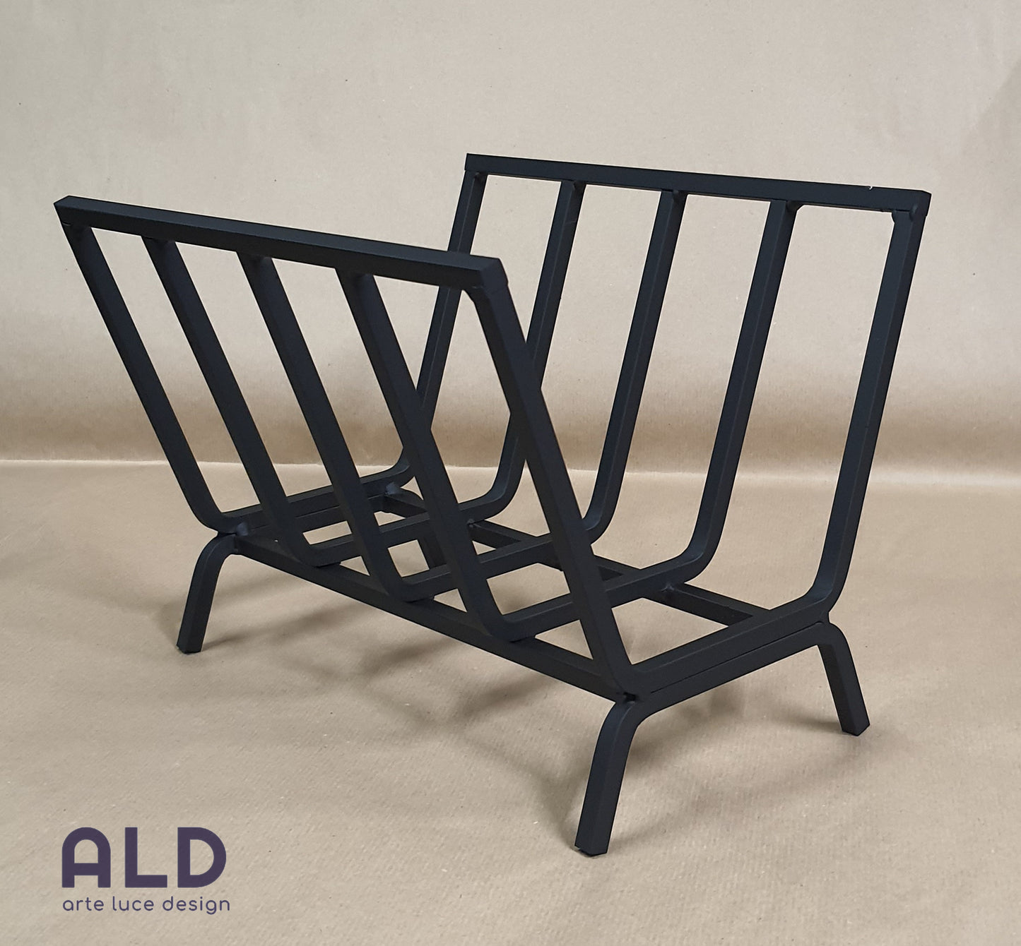 Brucialegna in ferro portalegna alto da camino caminetto braciere a 5 elementi