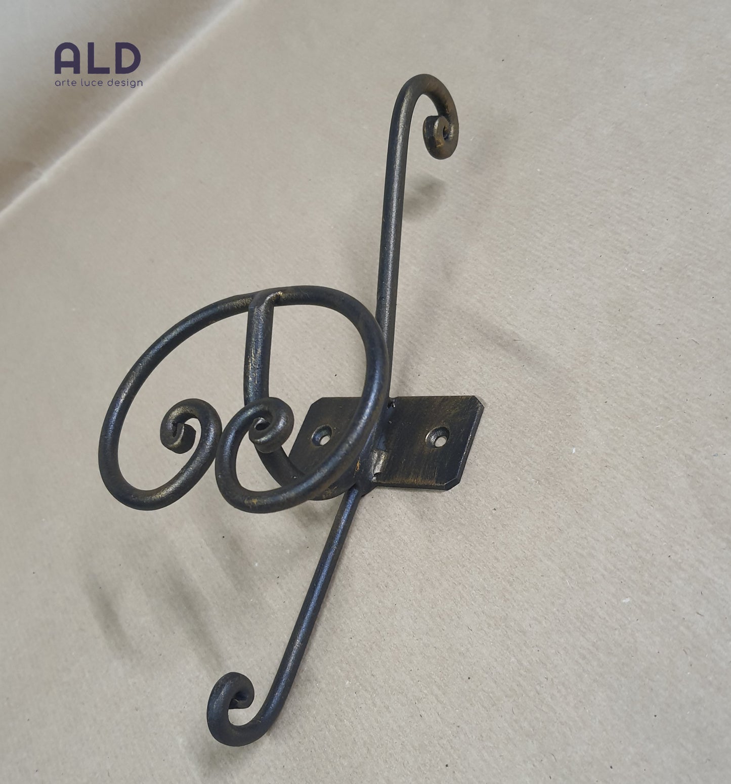 Appendi abiti da parete appendino da muro bronzo attaccapanni in ferro battuto