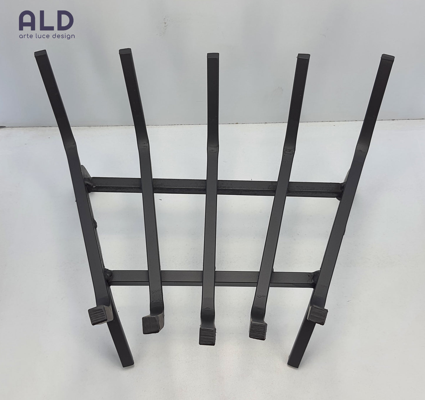 Brucialegna angolare in ferro poggia legna camino stufa braciere barbecue