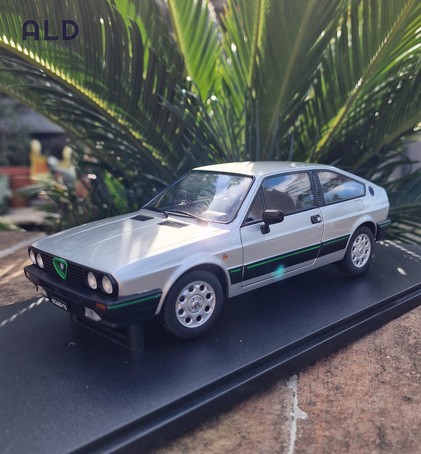modellino auto scala 1/18 ALFA ROMEO SPRINT 1.5 QUADRIFOGLIO VERDE modellini