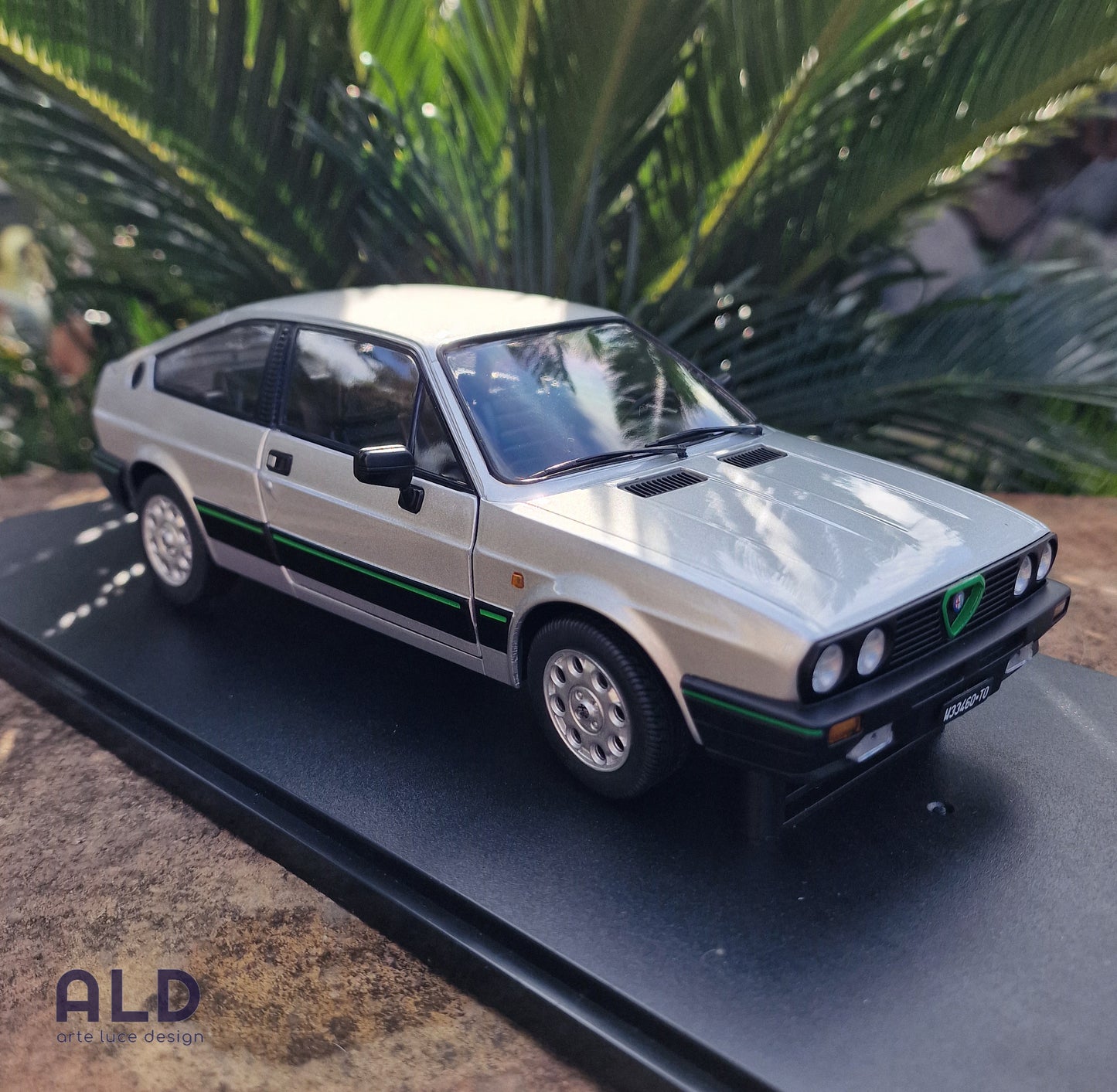 modellino auto scala 1/18 ALFA ROMEO SPRINT 1.5 QUADRIFOGLIO VERDE modellini