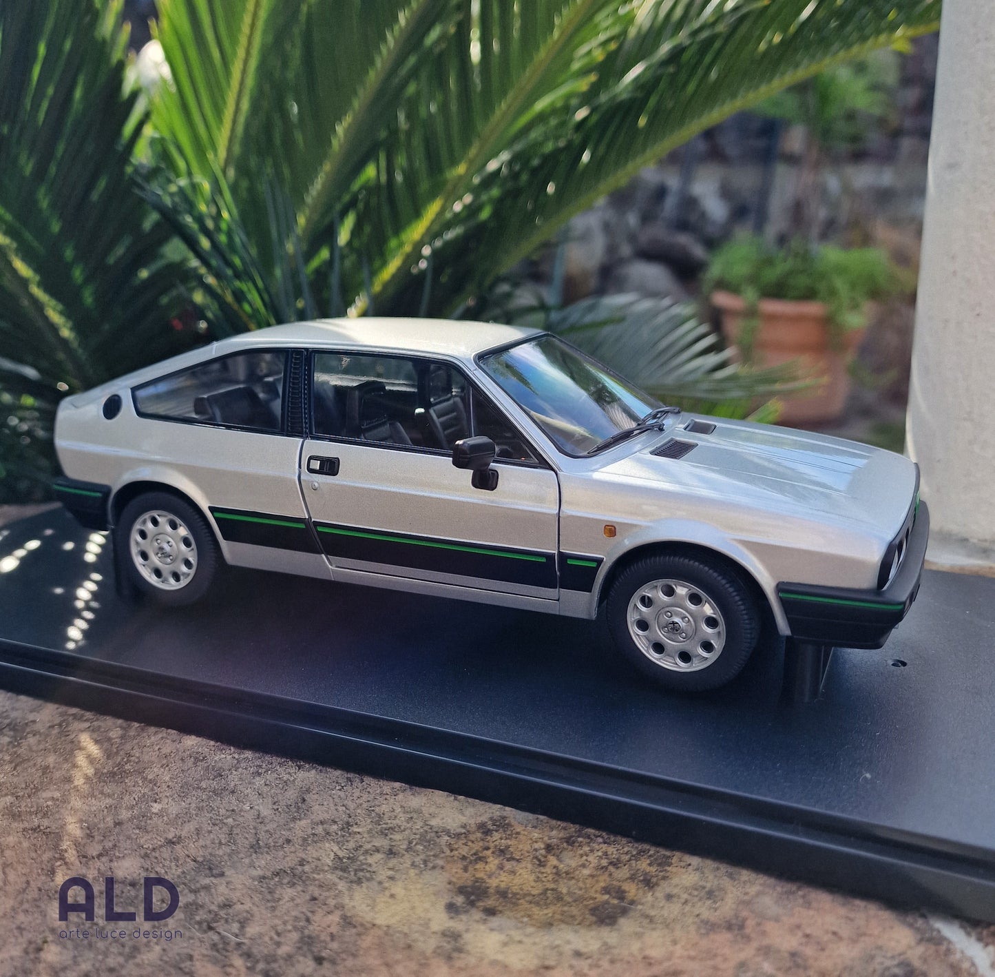 modellino auto scala 1/18 ALFA ROMEO SPRINT 1.5 QUADRIFOGLIO VERDE modellini