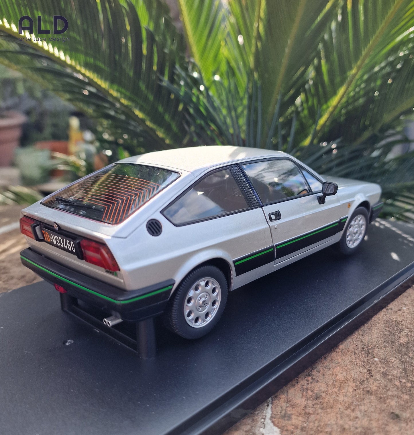 modellino auto scala 1/18 ALFA ROMEO SPRINT 1.5 QUADRIFOGLIO VERDE modellini