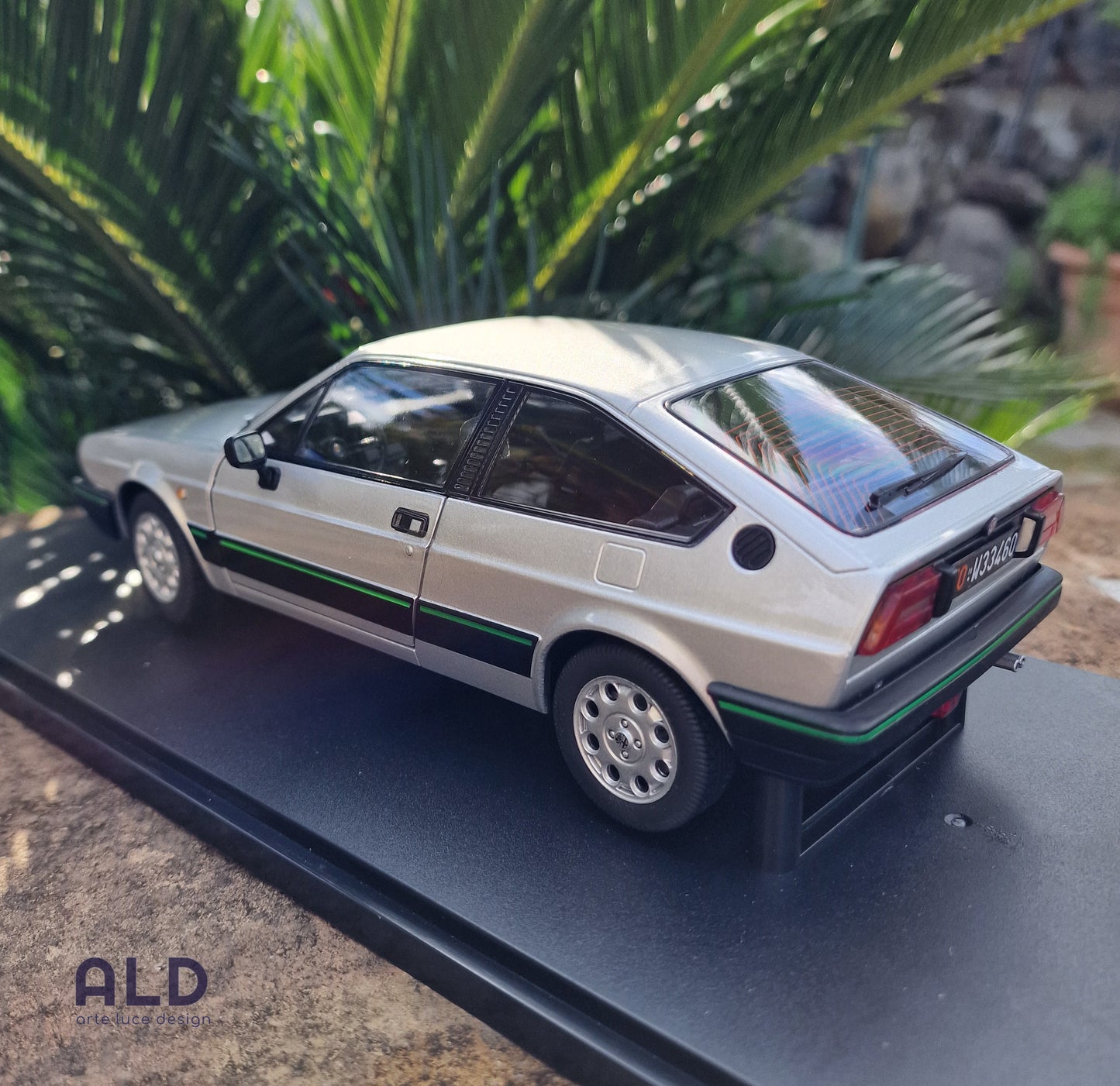 modellino auto scala 1/18 ALFA ROMEO SPRINT 1.5 QUADRIFOGLIO VERDE modellini