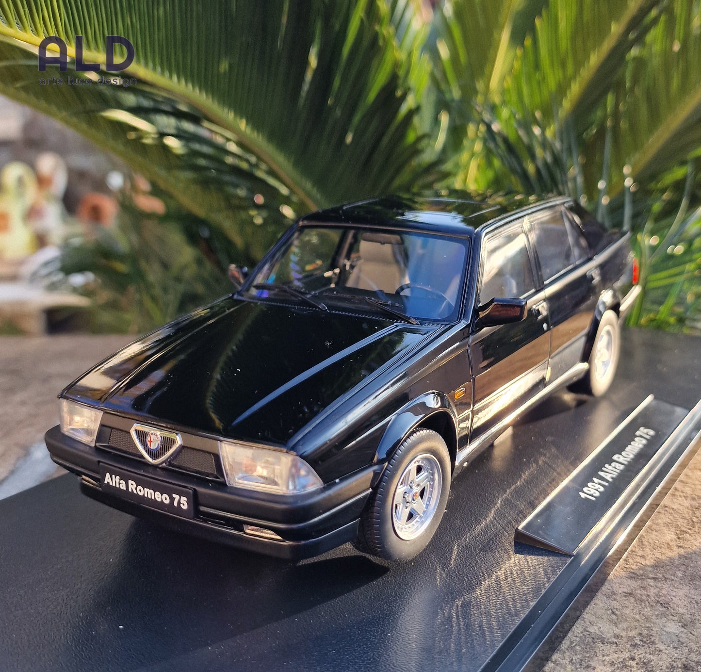 modellino auto scala 1;18 alfa romeo 75 del 1991 N modellini diecast