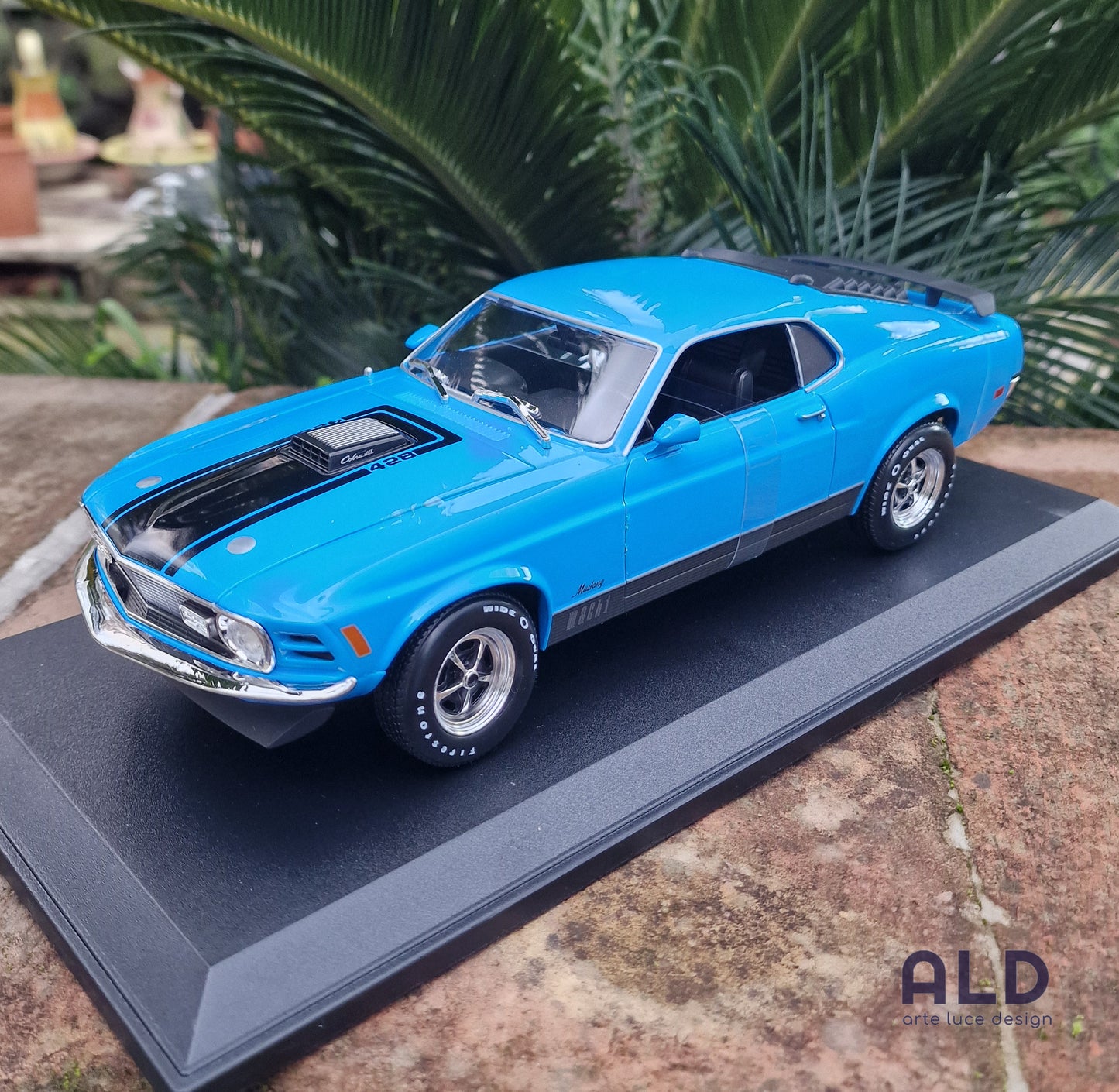 modellino auto scala 1/18 ford mustang mach 1 del 1970 della maisto