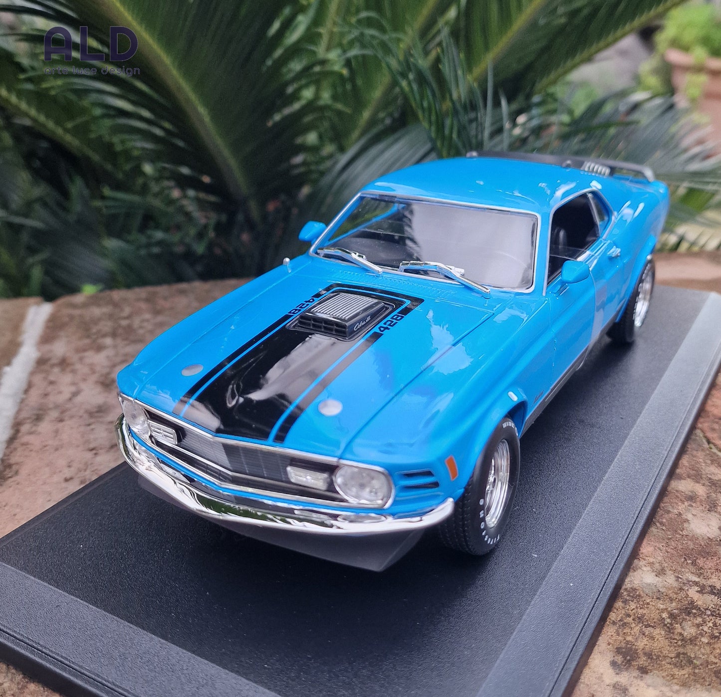 modellino auto scala 1/18 ford mustang mach 1 del 1970 della maisto