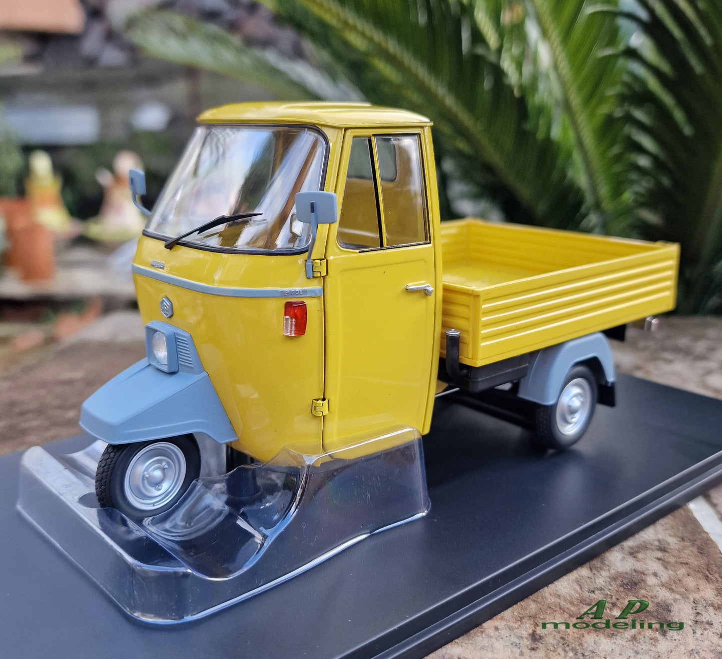 modellino ape piaggio 501 scala 1/18 modellini motocarro da collezione mitica G