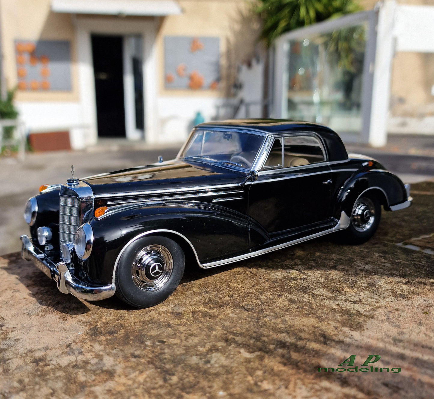 modellino auto scala 1/18 mercedes benz 300 sc coupè del 1955 modellini die cast