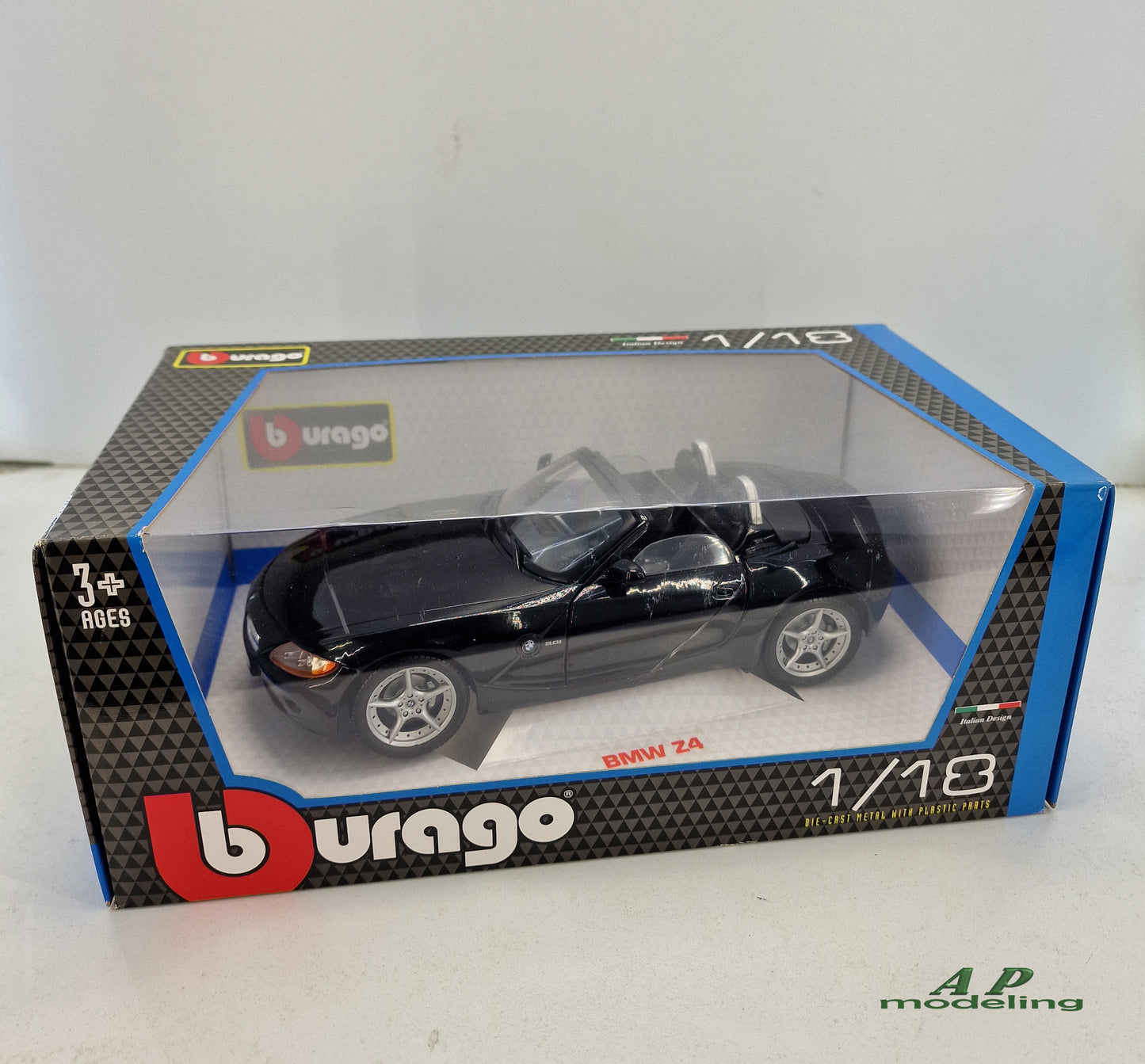 modellino auto scala 1/18 bmw Z4 cabrio modellini da collezione die cast