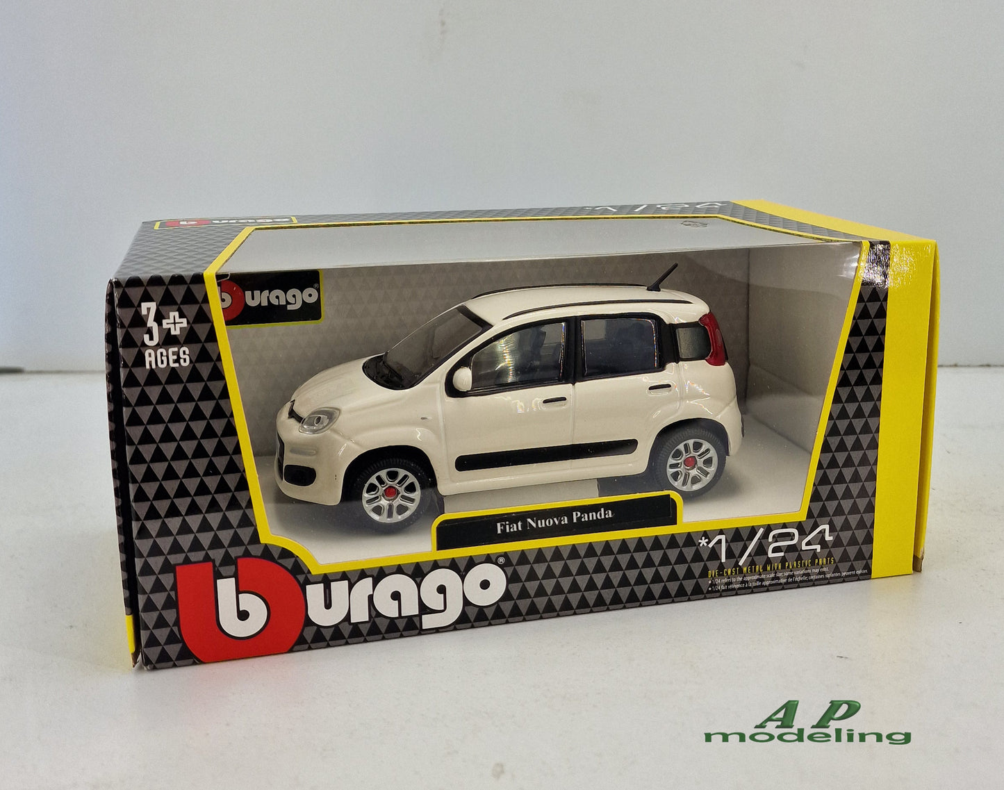 modellino auto scala 1/24 fiat nuova panda modellini da collezione bburago