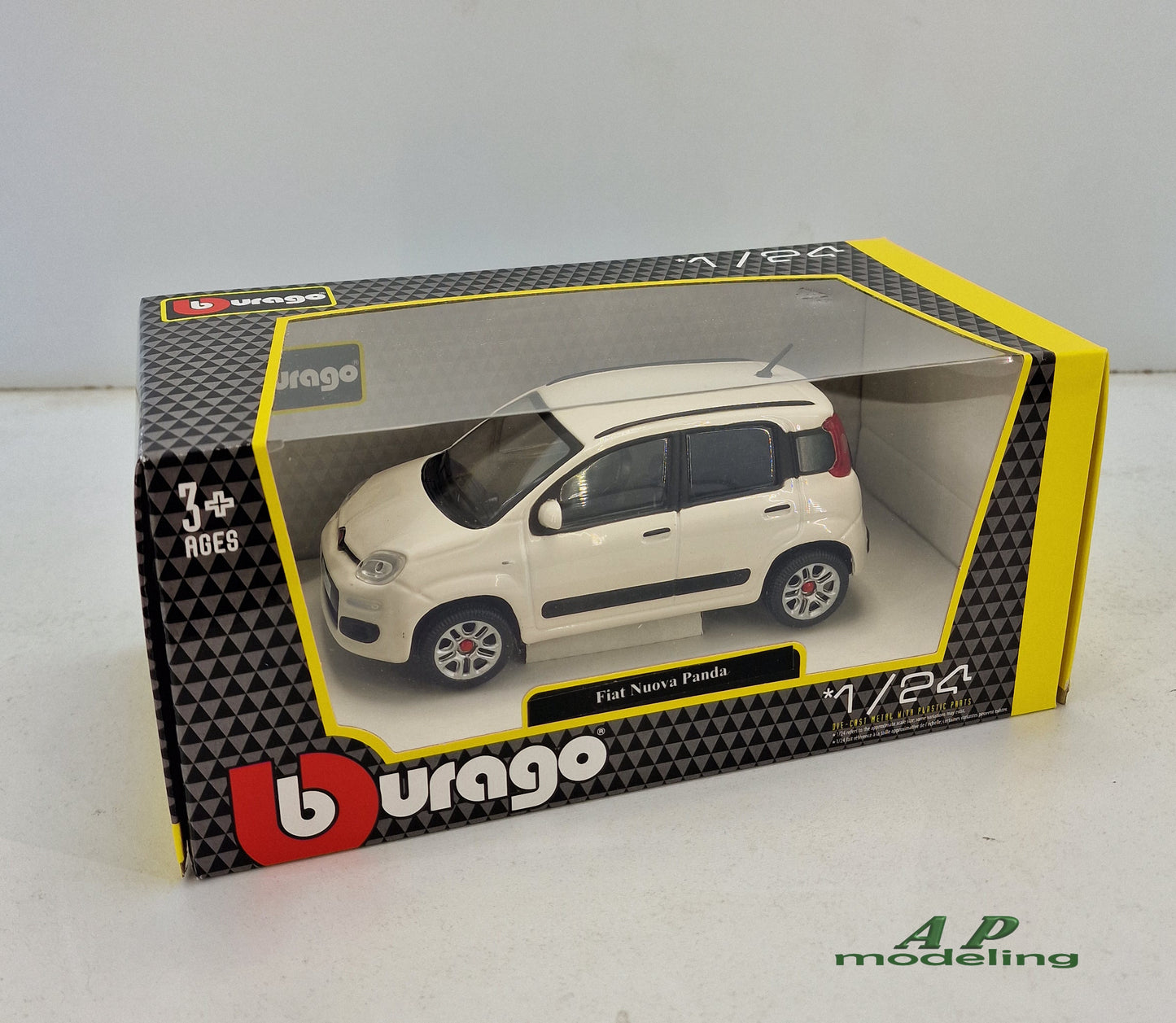 modellino auto scala 1/24 fiat nuova panda modellini da collezione bburago