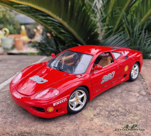 modellino auto scala 1/18 ferrari 360 modena modellini della bburago