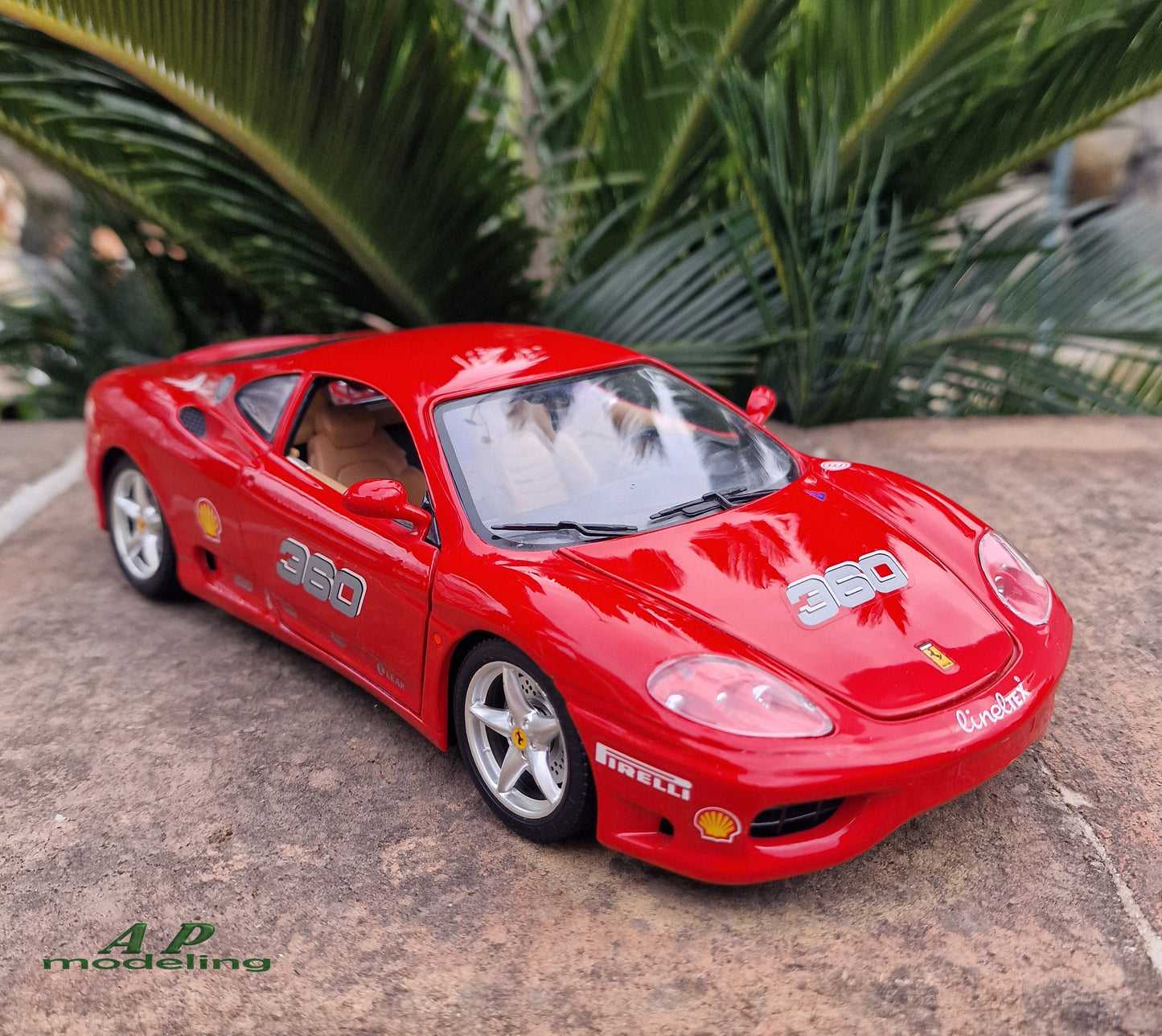 modellino auto scala 1/18 ferrari 360 modena modellini della bburago