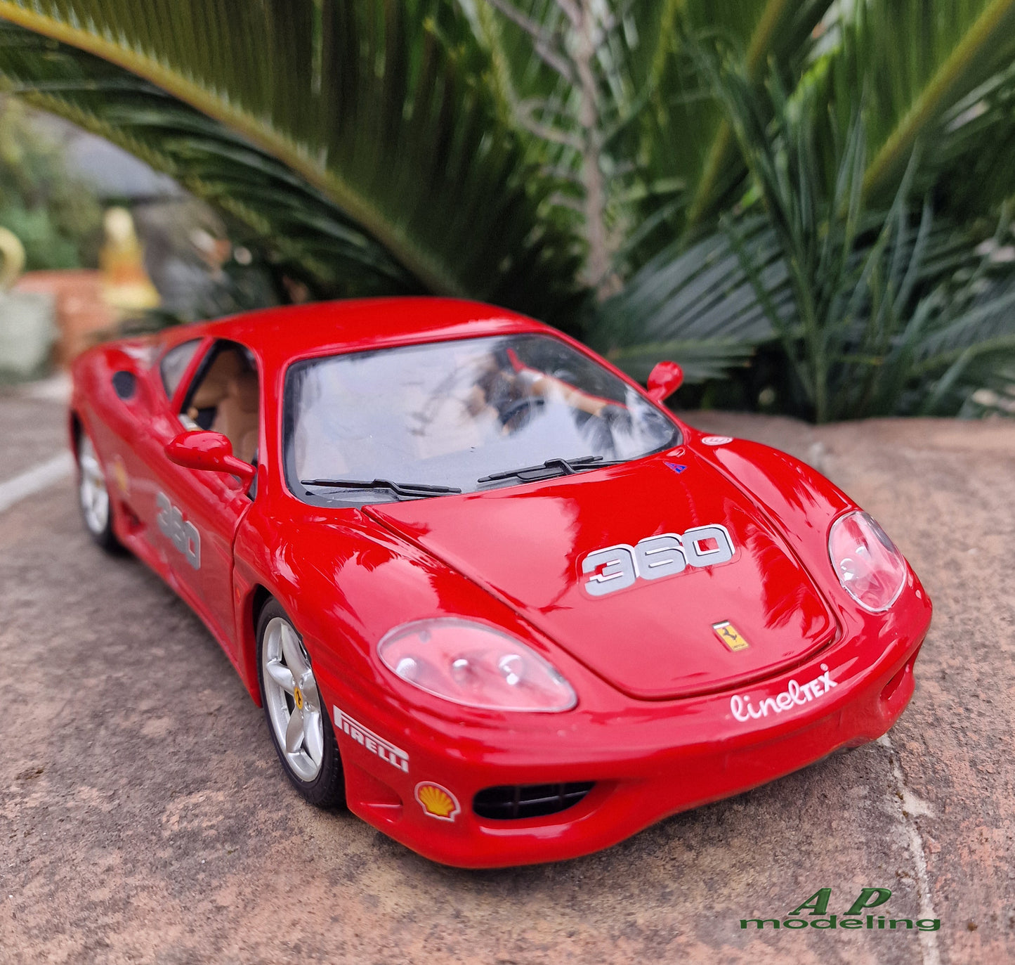 modellino auto scala 1/18 ferrari 360 modena modellini della bburago