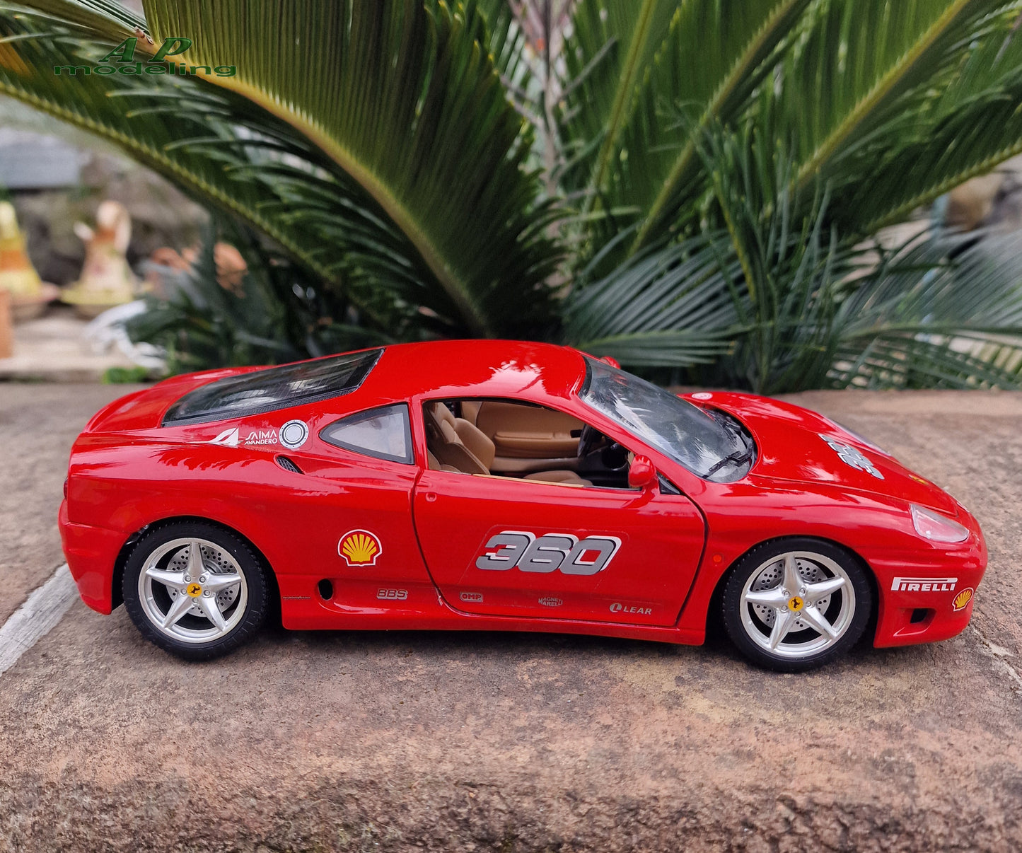 modellino auto scala 1/18 ferrari 360 modena modellini della bburago