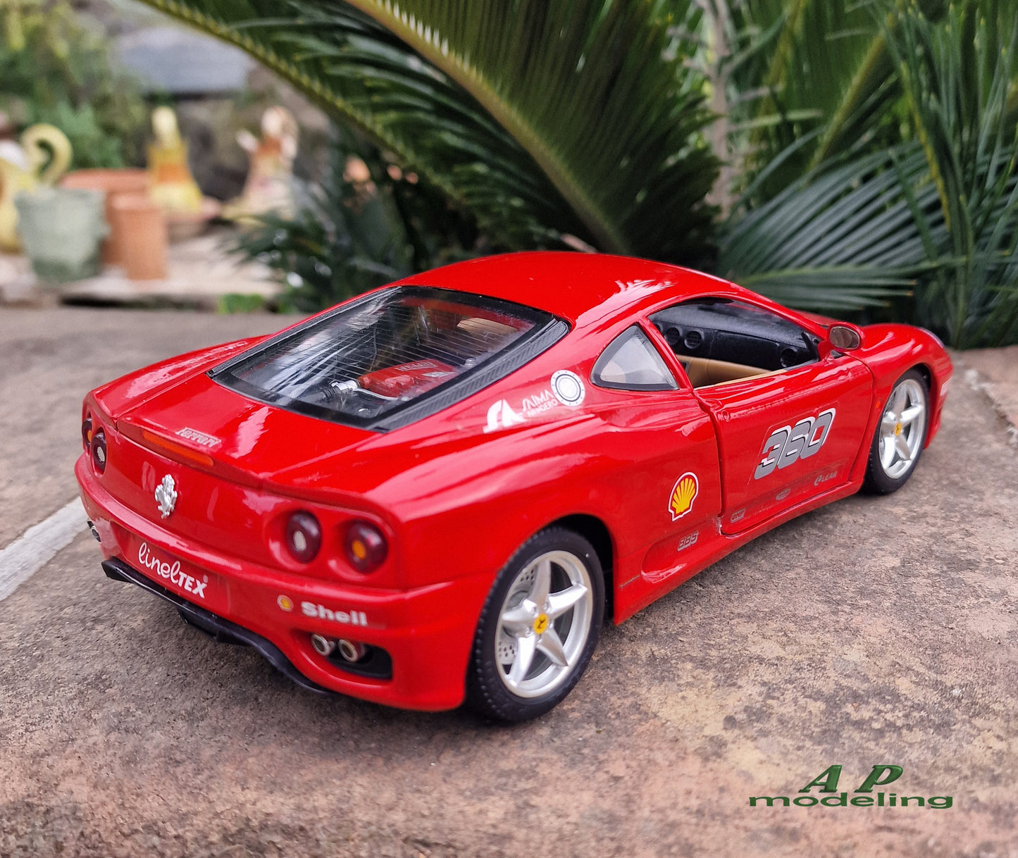 modellino auto scala 1/18 ferrari 360 modena modellini della bburago