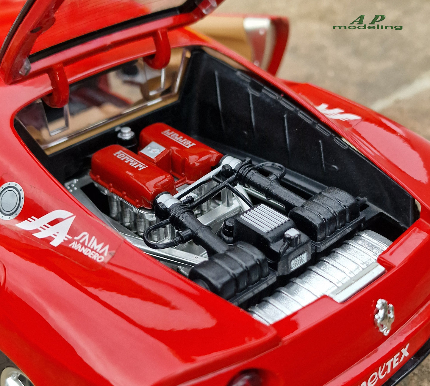 modellino auto scala 1/18 ferrari 360 modena modellini della bburago