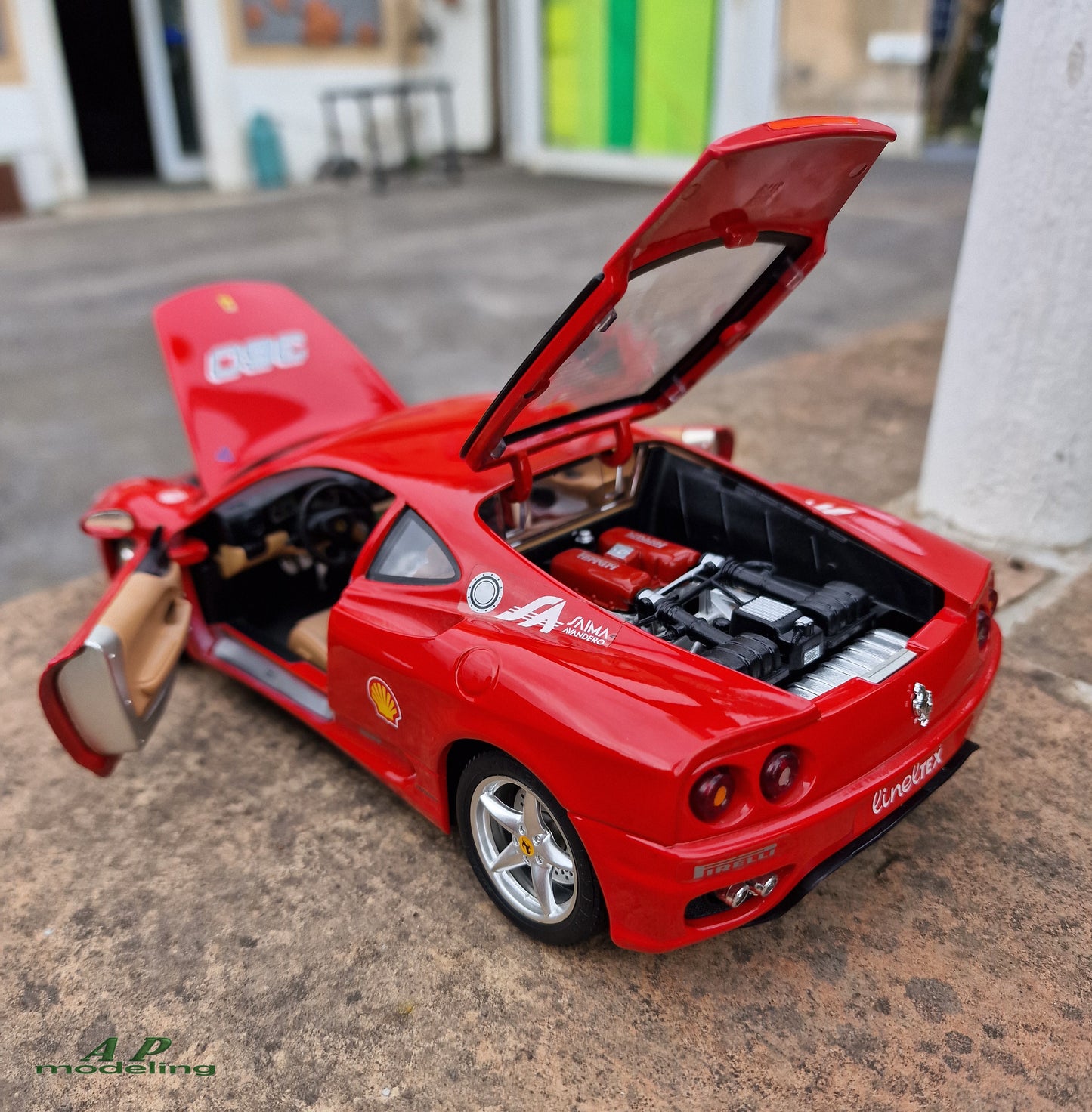 modellino auto scala 1/18 ferrari 360 modena modellini della bburago