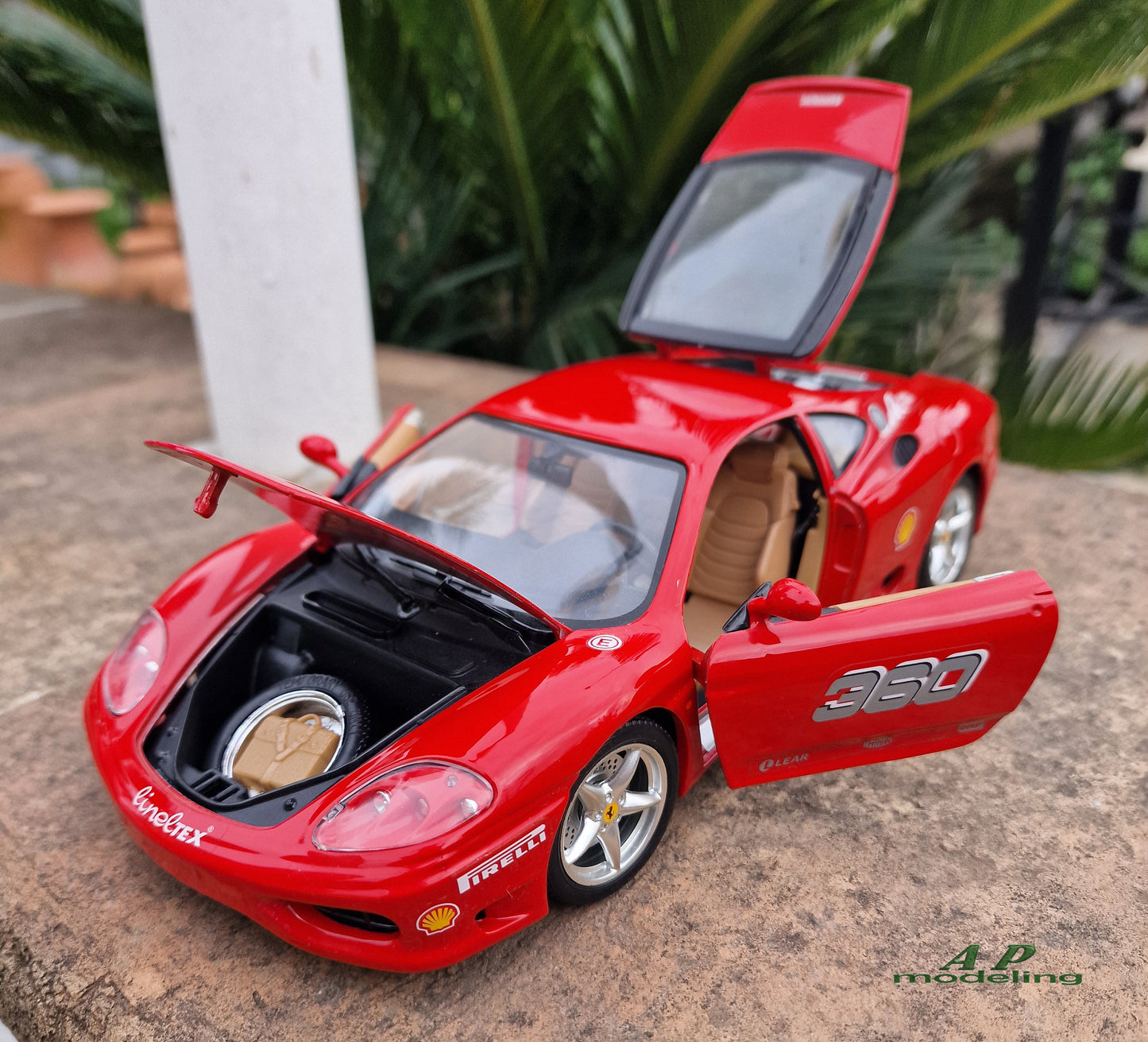 modellino auto scala 1/18 ferrari 360 modena modellini della bburago