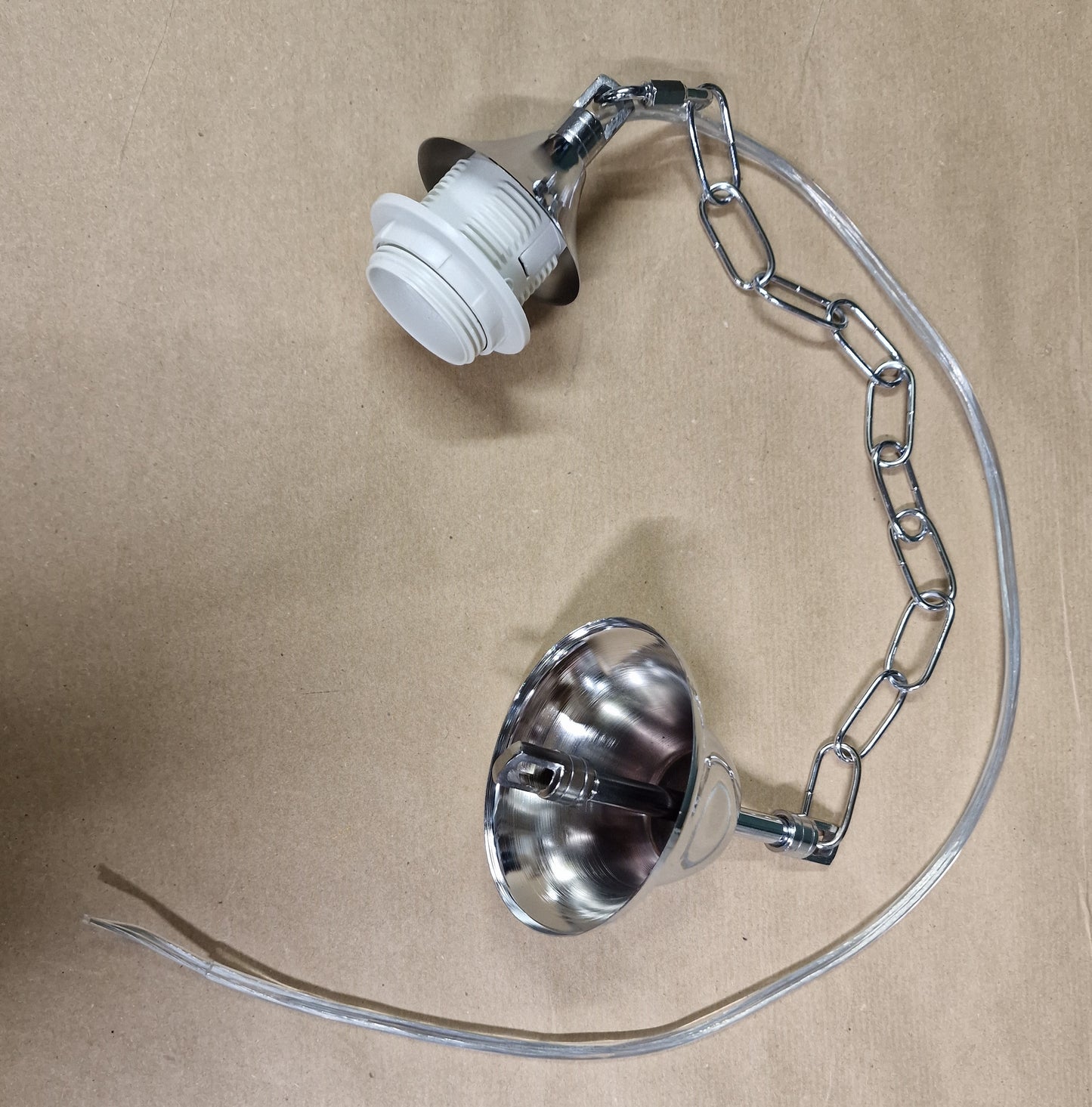 catena in metallo cromo per sospensione moderna ricambio lampadario attacco E27