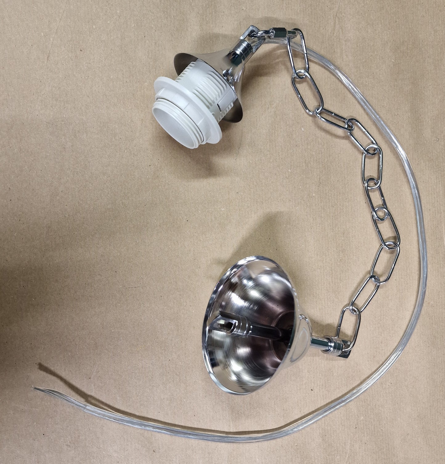 catena in metallo cromo per sospensione moderna ricambio lampadario attacco E27