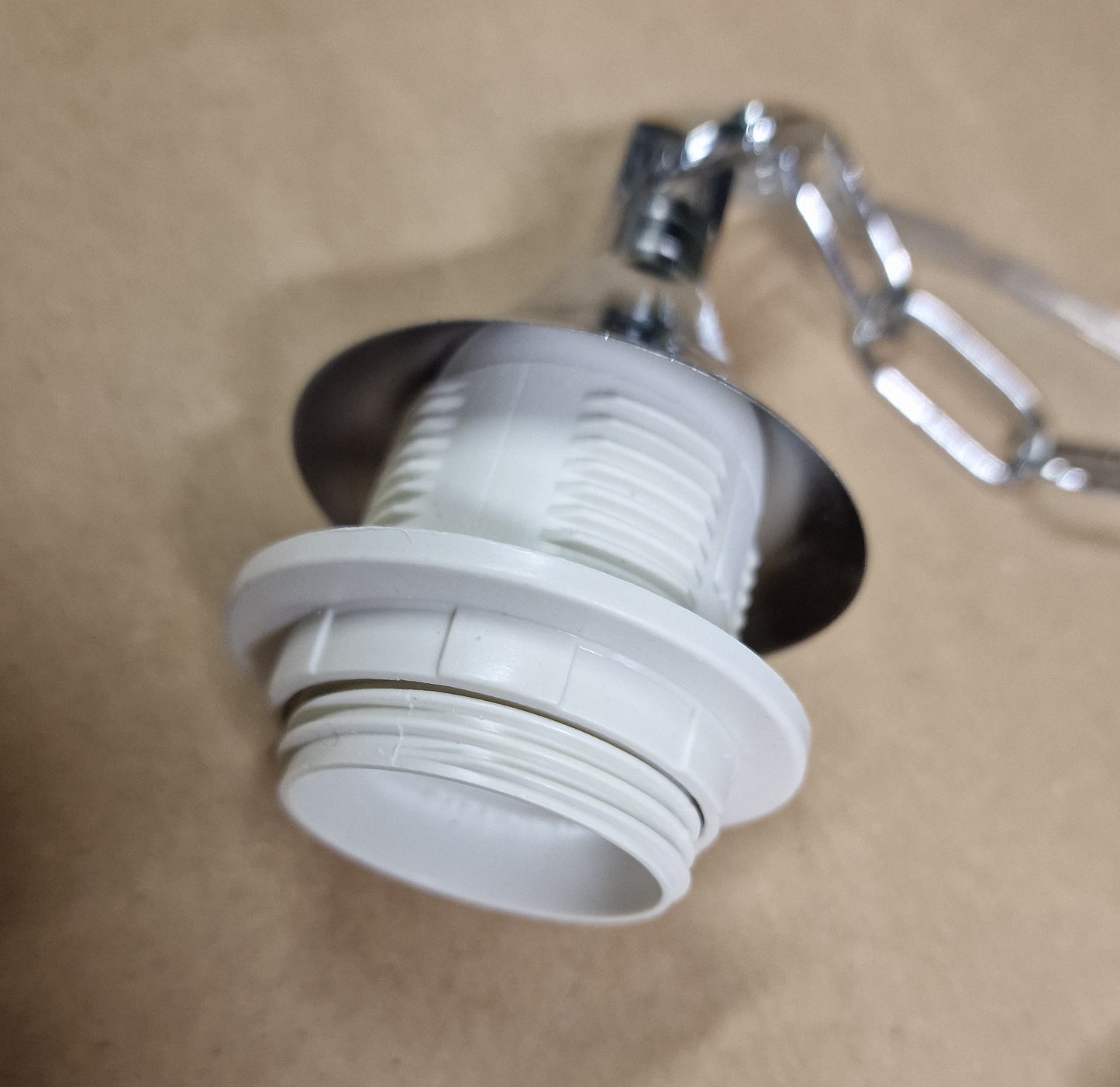 catena in metallo cromo per sospensione moderna ricambio lampadario attacco E27