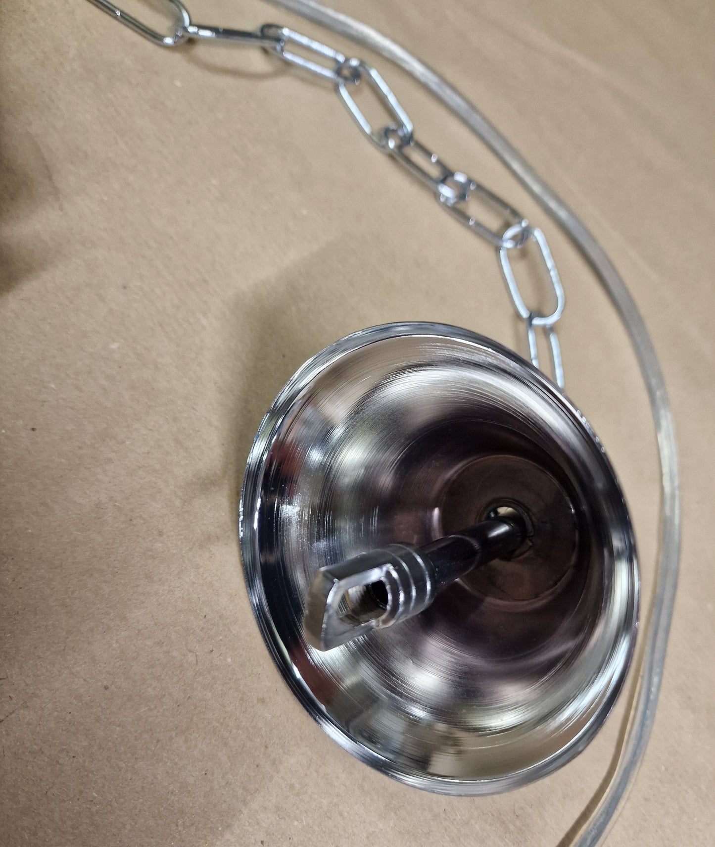 catena in metallo cromo per sospensione moderna ricambio lampadario attacco E27