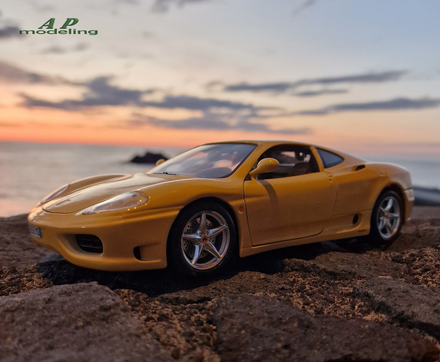 modellino auto scala 1/18 ferrari 360 modena modellini da collezione bburago