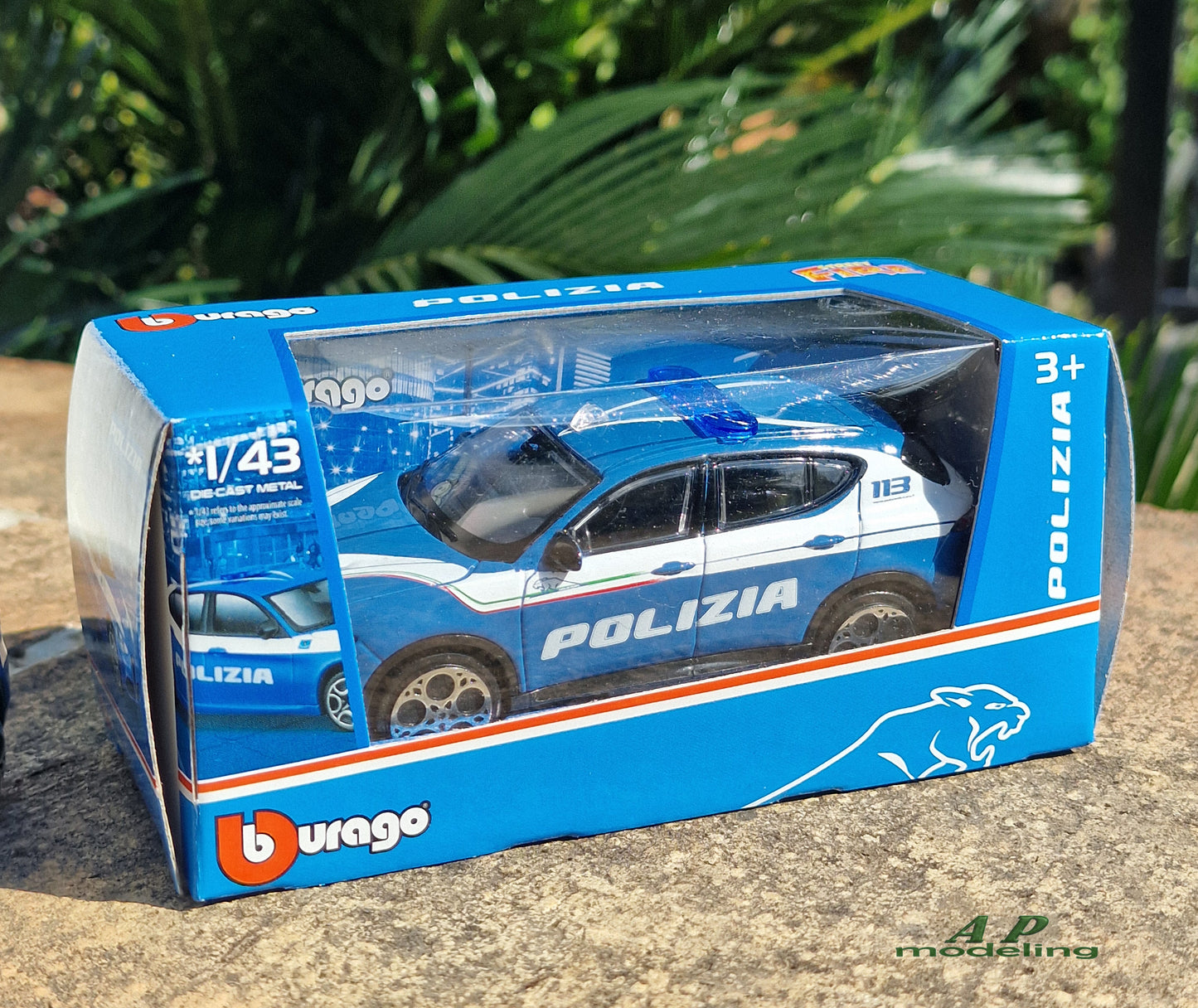 modellino auto scala 1/43 alfa romeo tonale della polizia modellini bburago