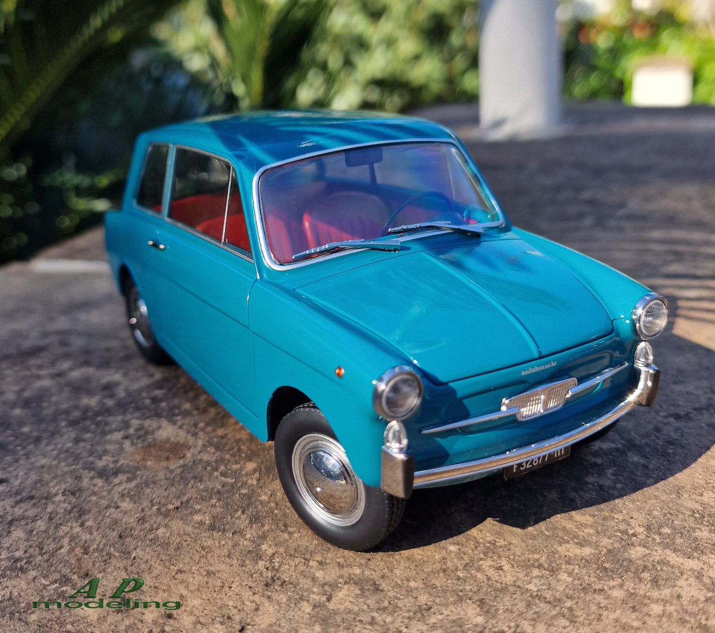 modellino auto scala 1/18 Autobianchi bianchina 4posti del 1962 della mitica