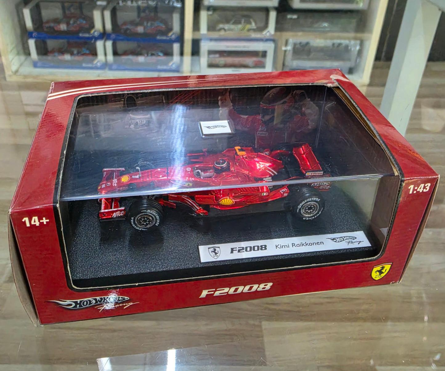 modellino auto Formula 1 scala 1/43 Ferrari Kimi Raikkonen della Hot Wheel