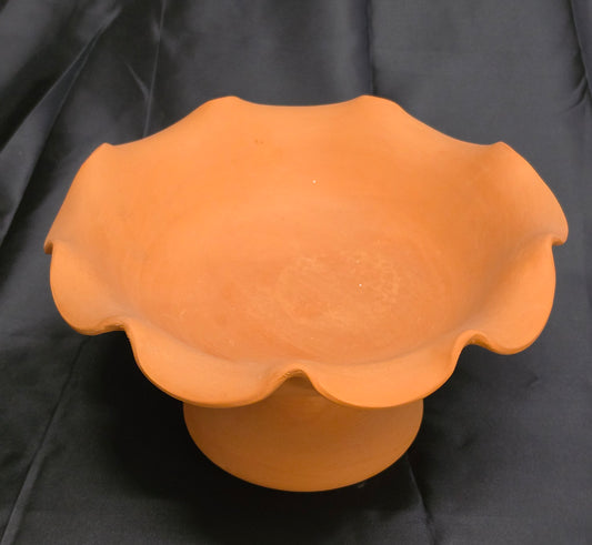 Centro tavola  portafrutta da cucina terracotta grezza da decorare diametro 38cm