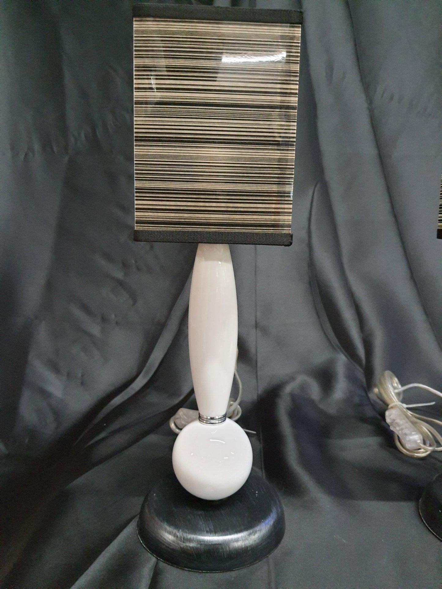 Coppia Lampade da tavolo lumetti moderni in ceramica per camera da letto