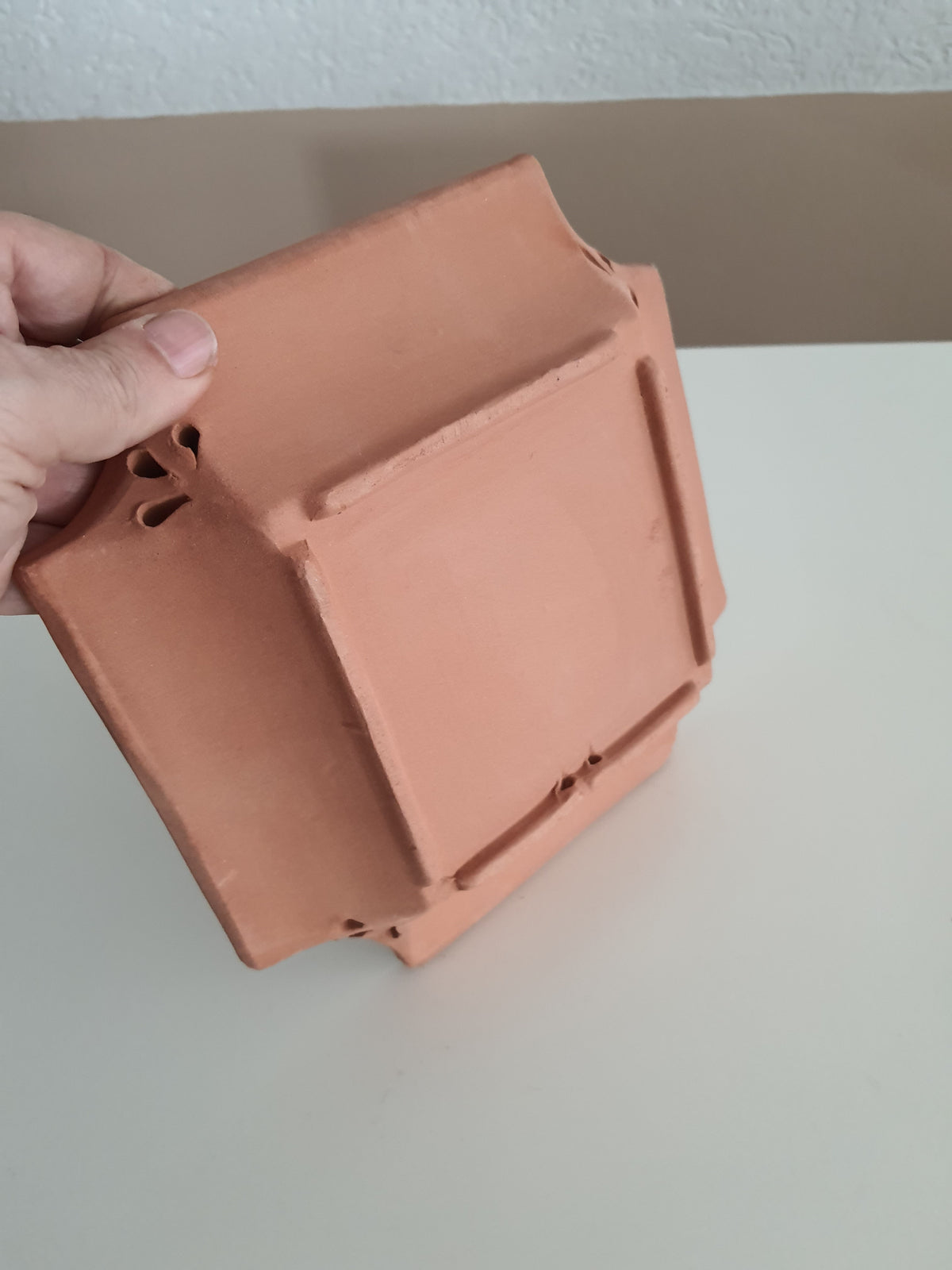 Posacenere in terracotta grezza svuota tasche porta cioccolatini da decorare