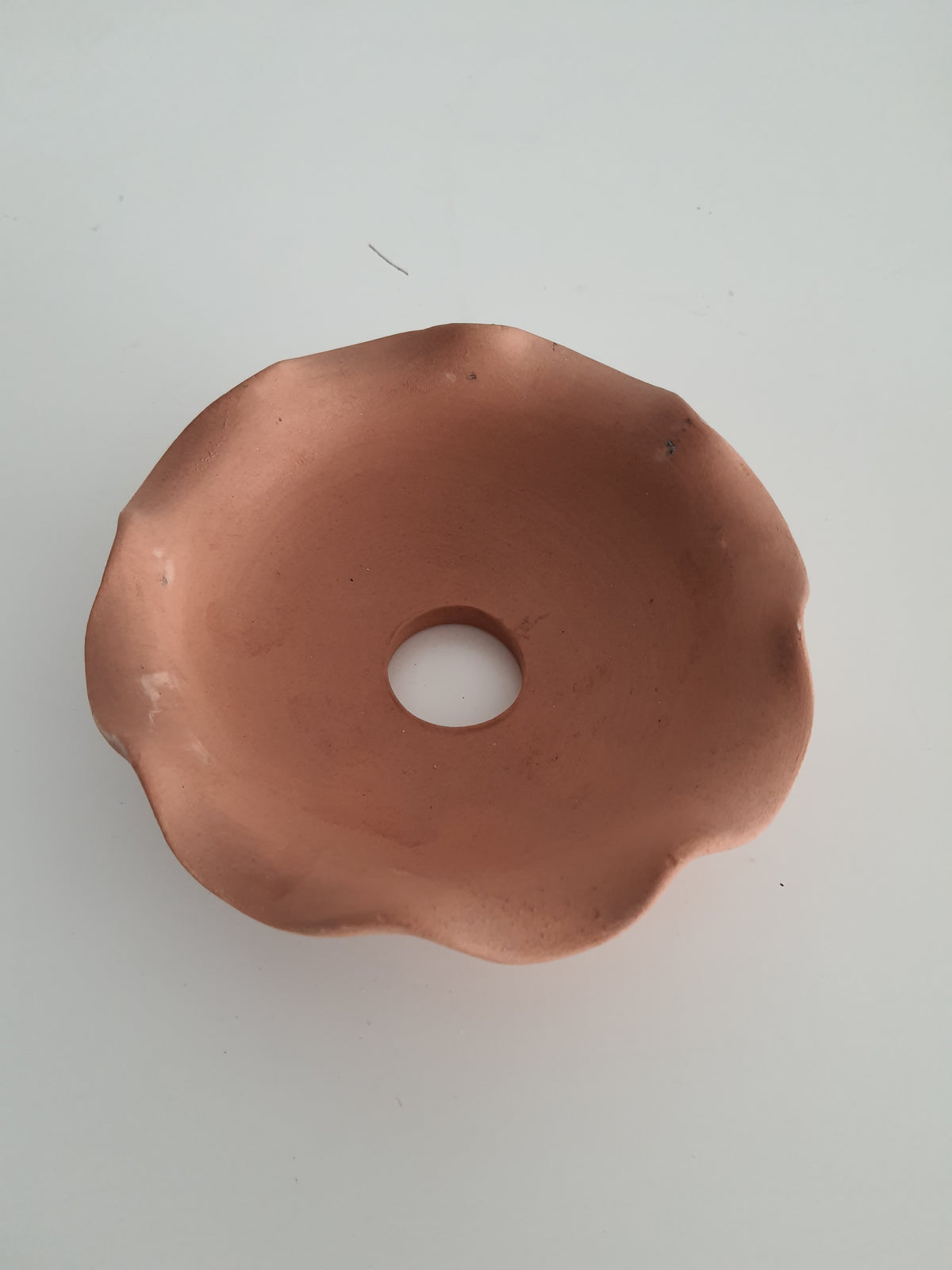 Coppa in terracotta rossa grezza paralume per applique da interno o esterno
