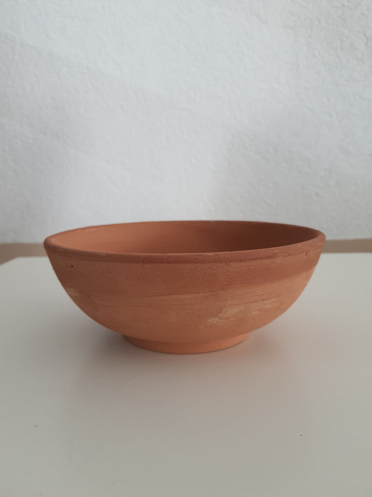 Ciotola in terracotta rossa grezza scodella porta frutta insalatiera piccola