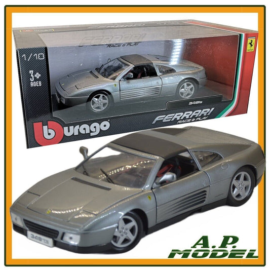 modellino auto 1:18 ferrari 348 ts della burago macchinina da collezione diecast