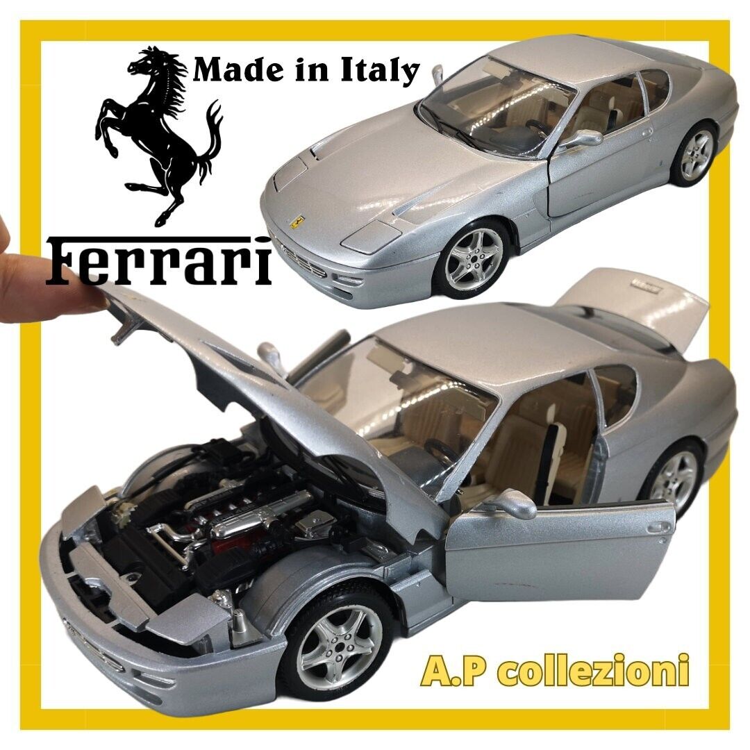 modellino auto 1:18 ferrari 456 gt della bburago modellini made in italy A usato