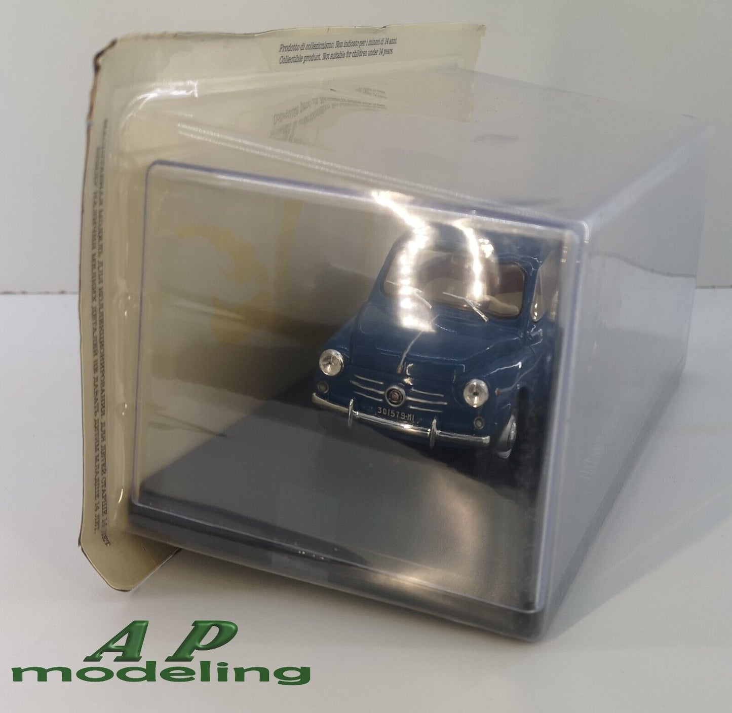 modellino auto 1/24 fiat 600 D modellini stile vintage da collezione die cast