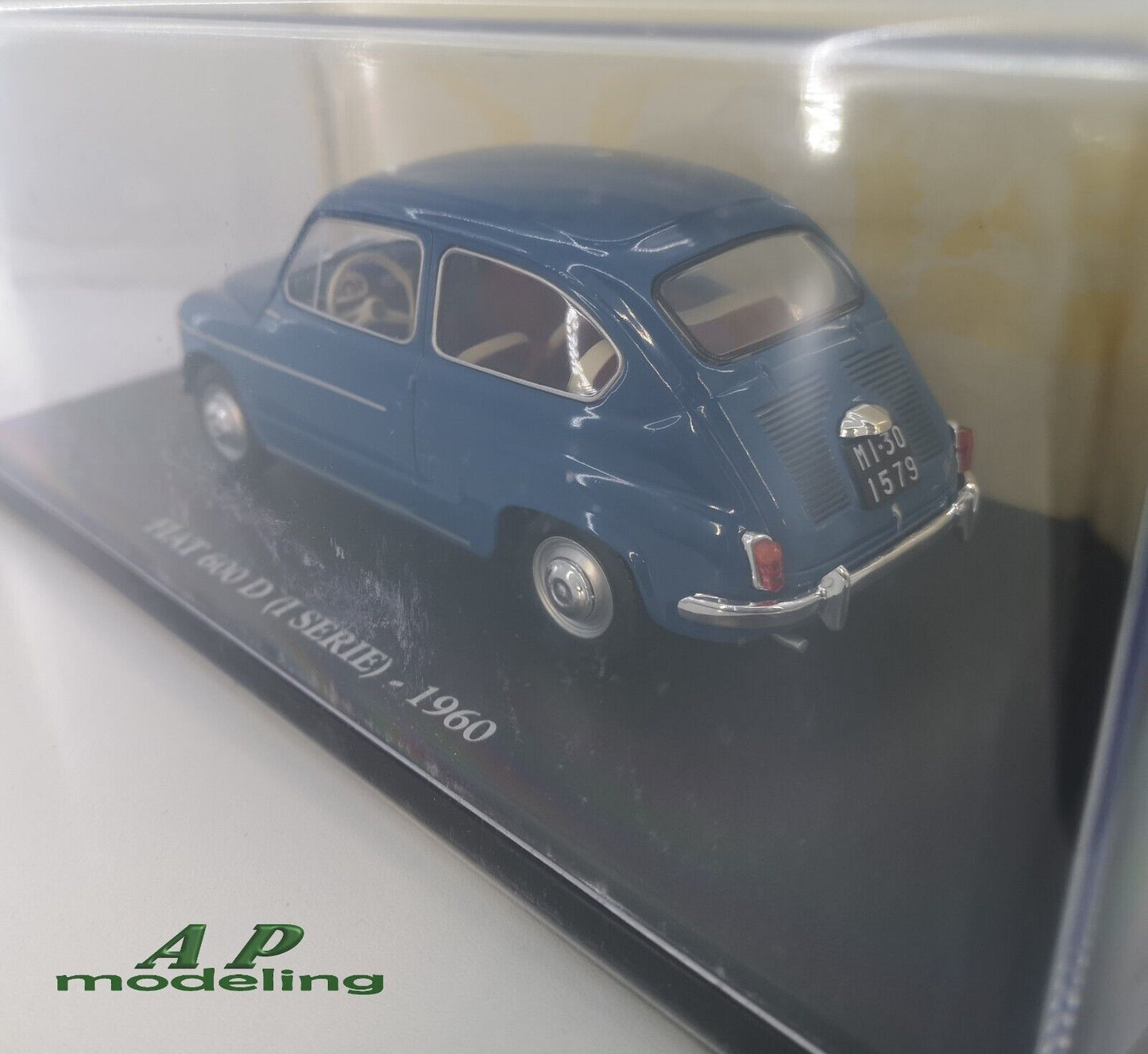 modellino auto 1/24 fiat 600 D modellini stile vintage da collezione die cast